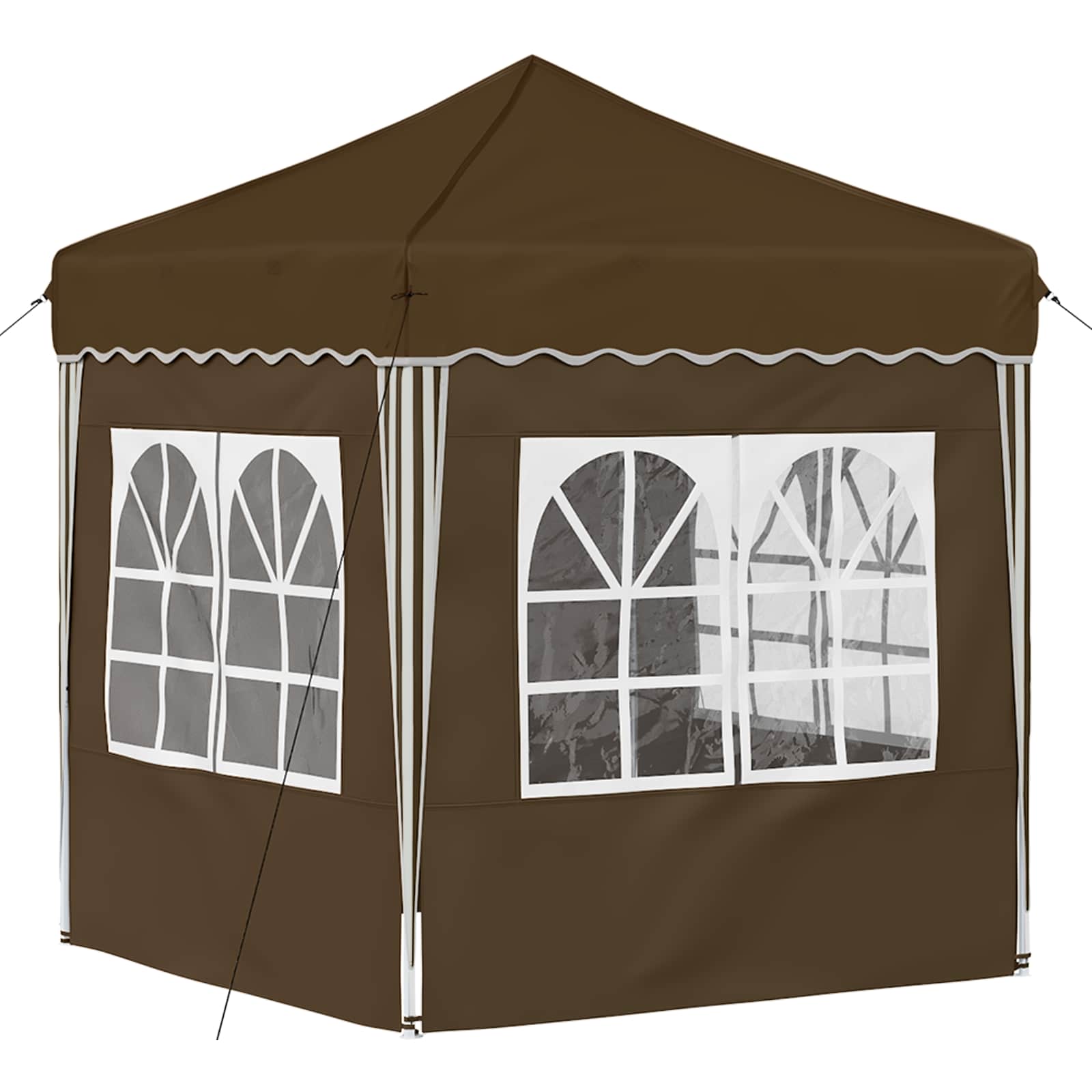 Pop-up šventinis palapinė Taupe 195 x 195 x 245 cm