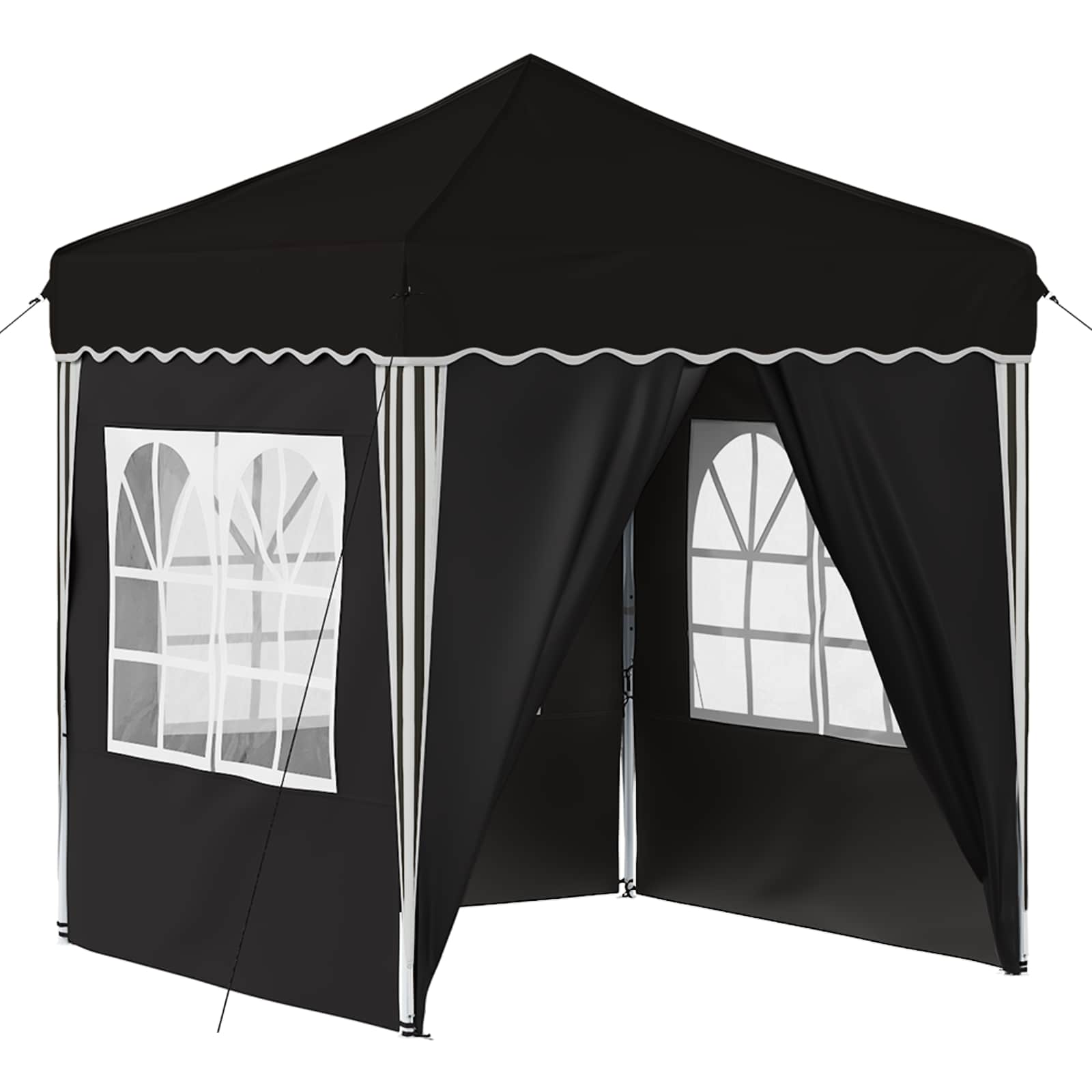 Pop-up party tent Black 195 x 195 x 245 cm
