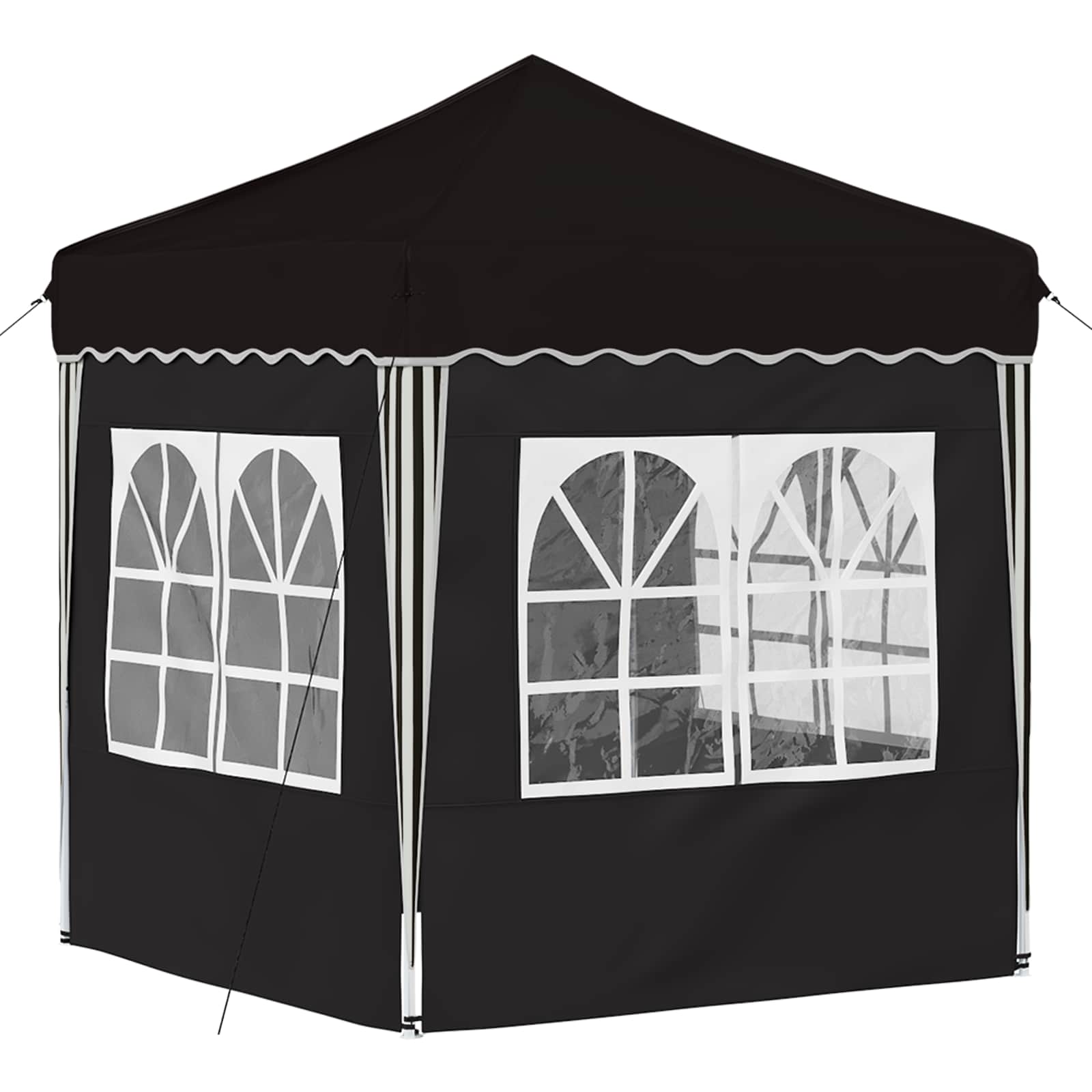 Pop-up party tent Black 195 x 195 x 245 cm