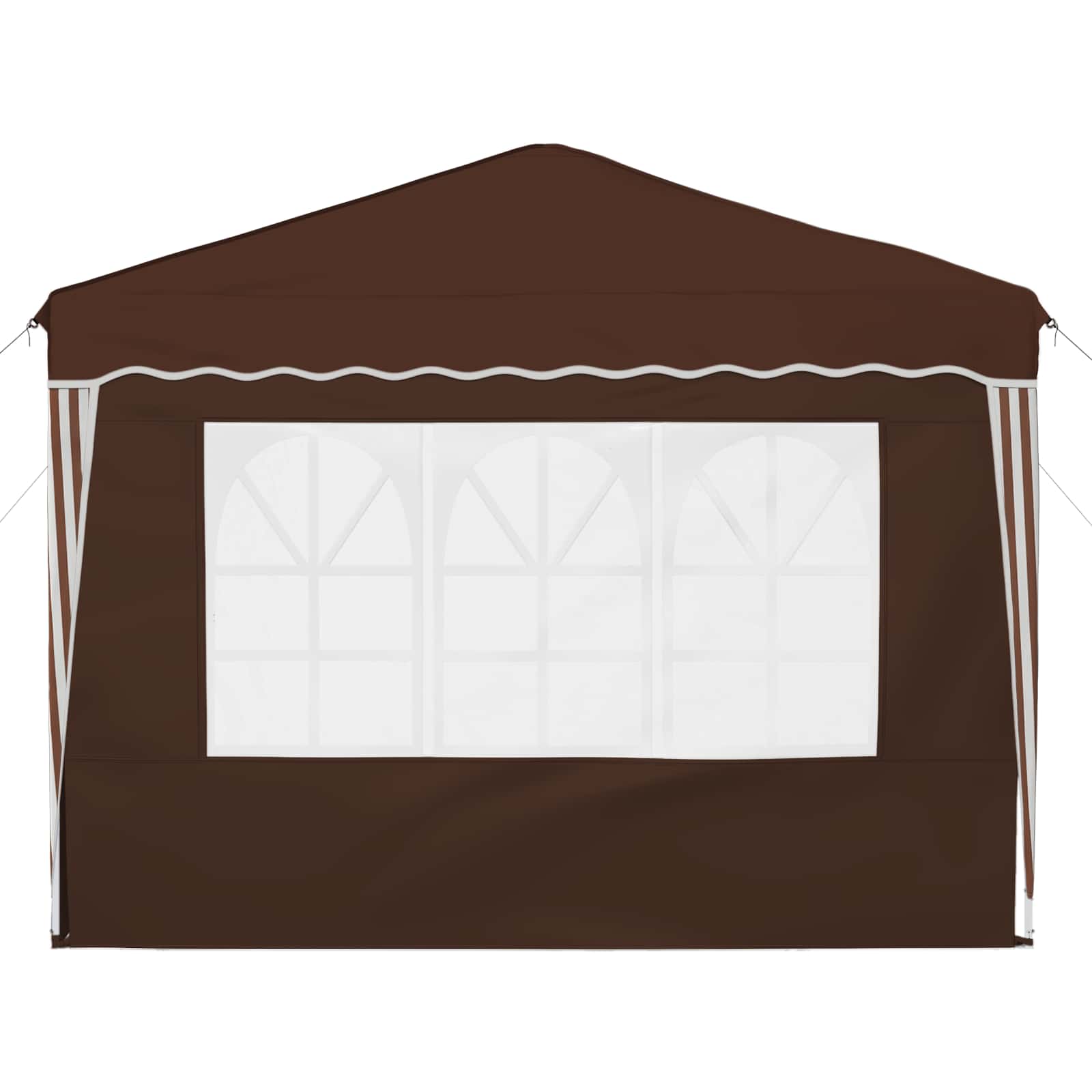 Pop-up Party Tent Brown 288 x 288 x 245 cm