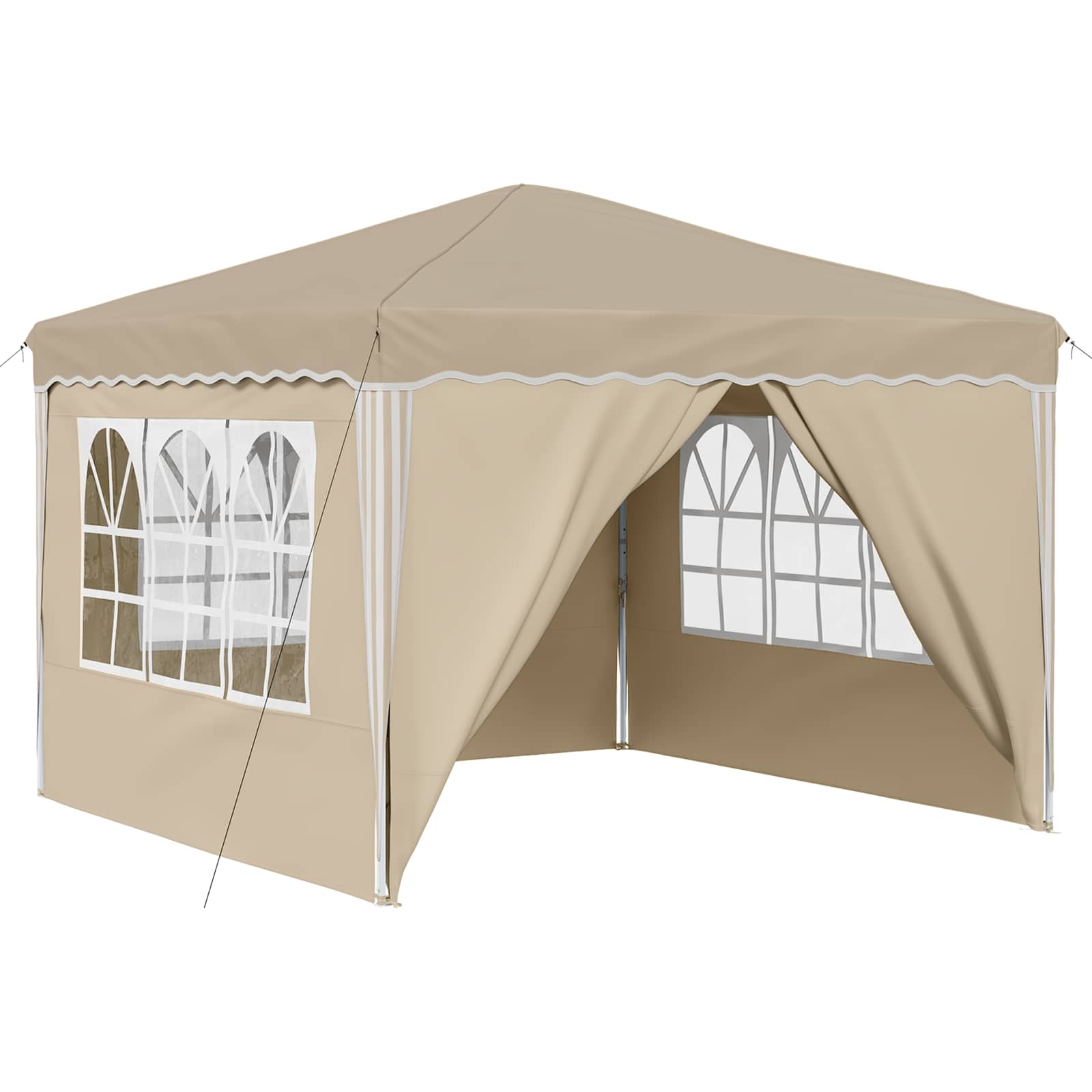 Pop-up Party Tent Cream 288 x 288 x 245 cm