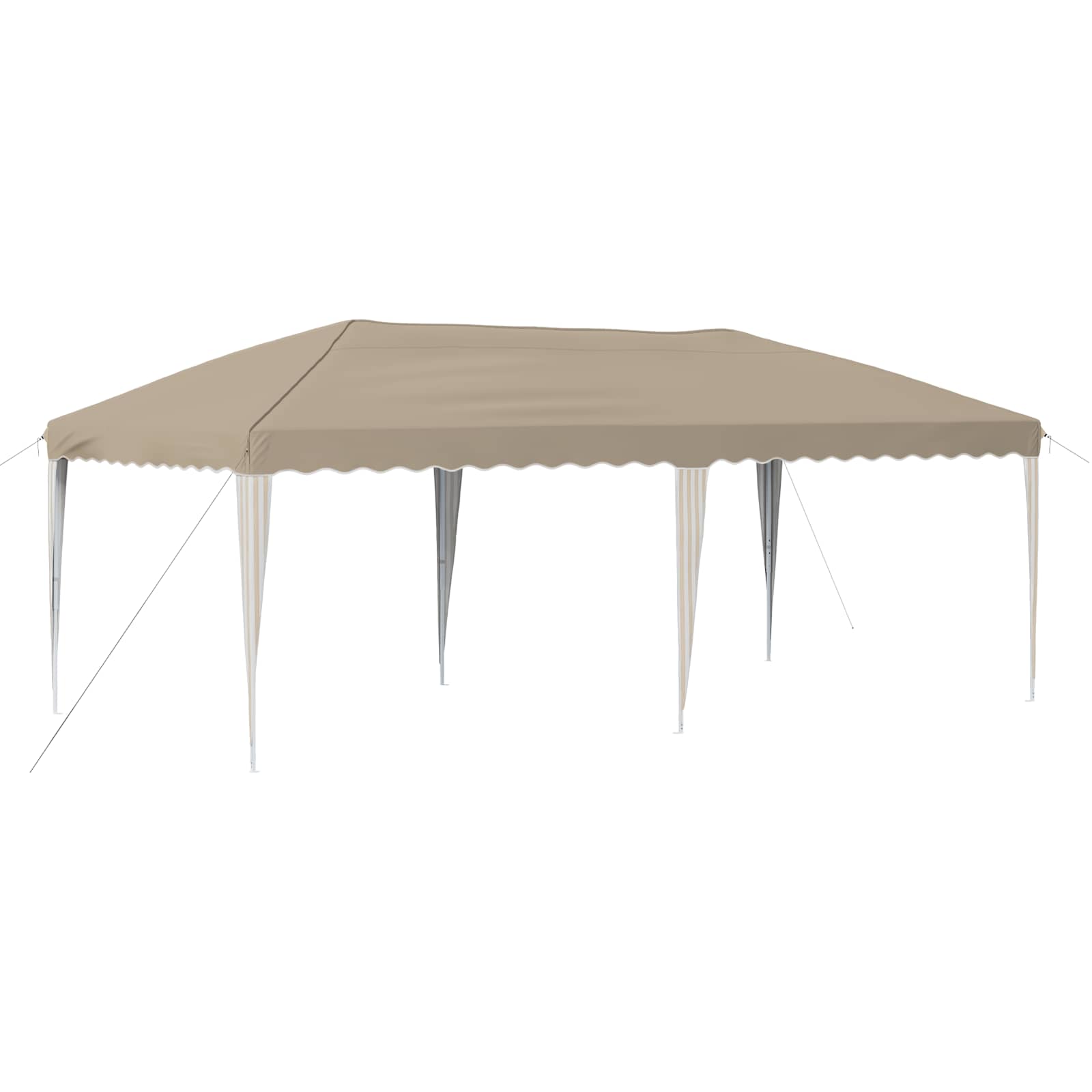 Saliekamā svētku telts 575 x 290 x 245 cm Krēmkrāsa