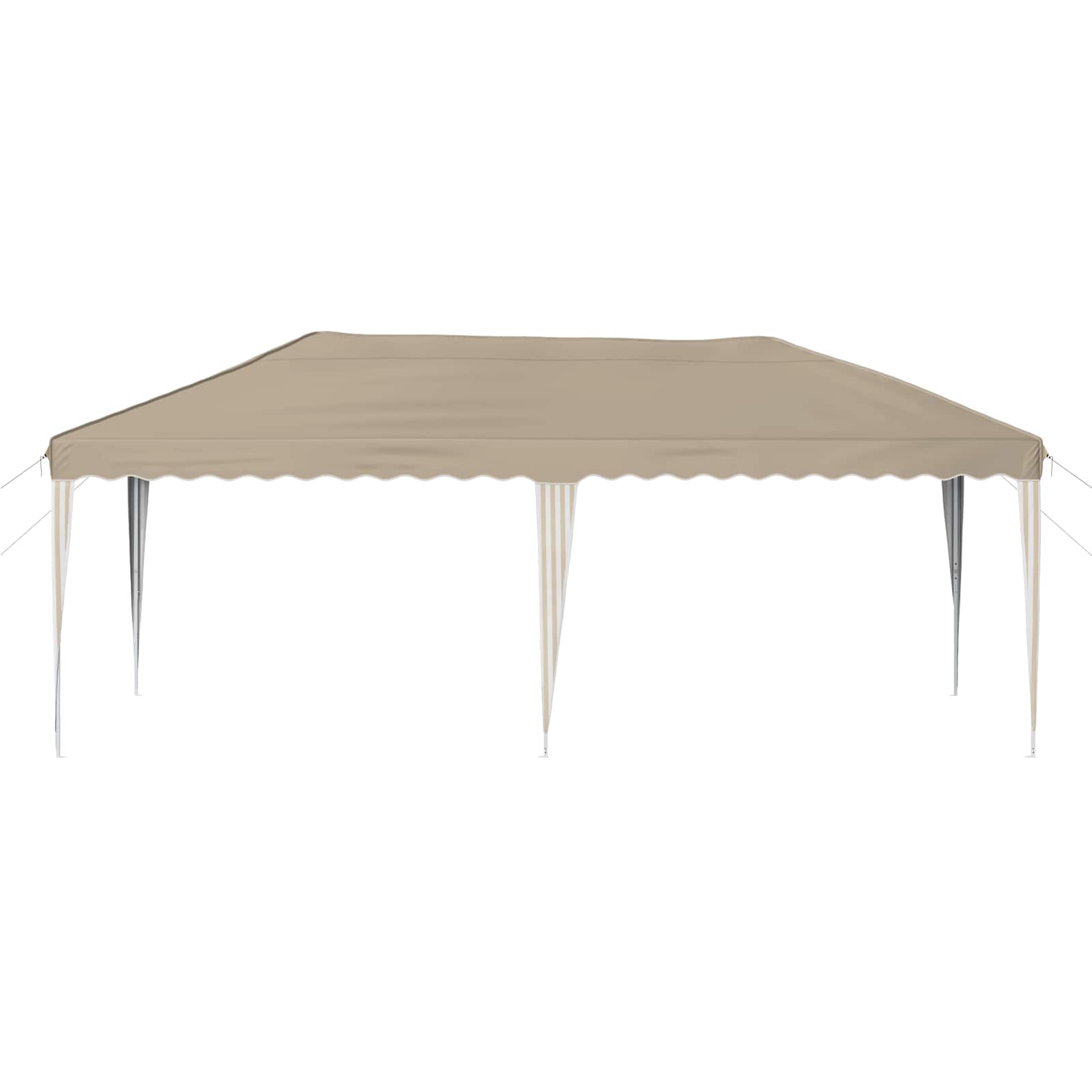 Saliekamā svētku telts 575 x 290 x 245 cm Krēmkrāsa