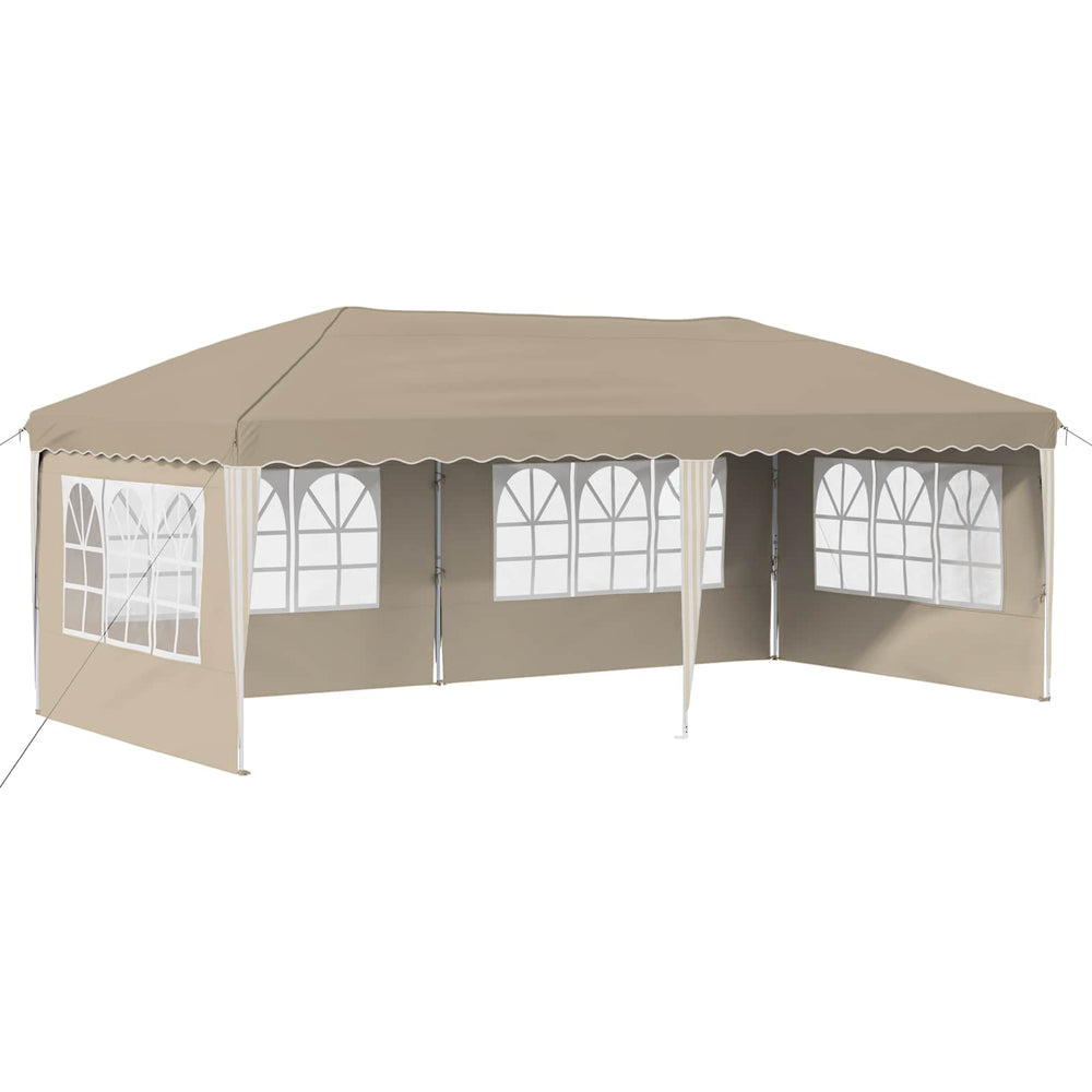 Pop-up šventinis palapinė 575 x 289 x 245 cm Kreminė