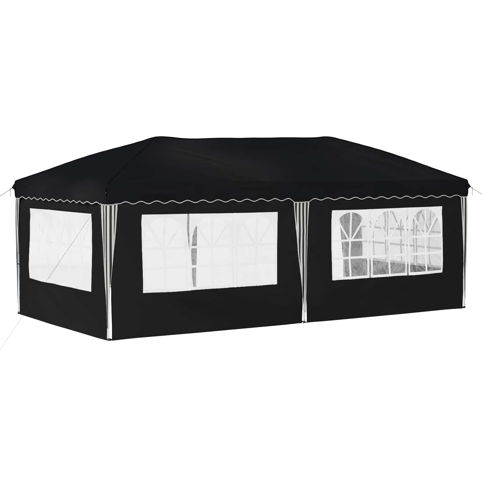 Pop-up ballīšu telts 575 x 289 x 245 cm antracīta krāsā