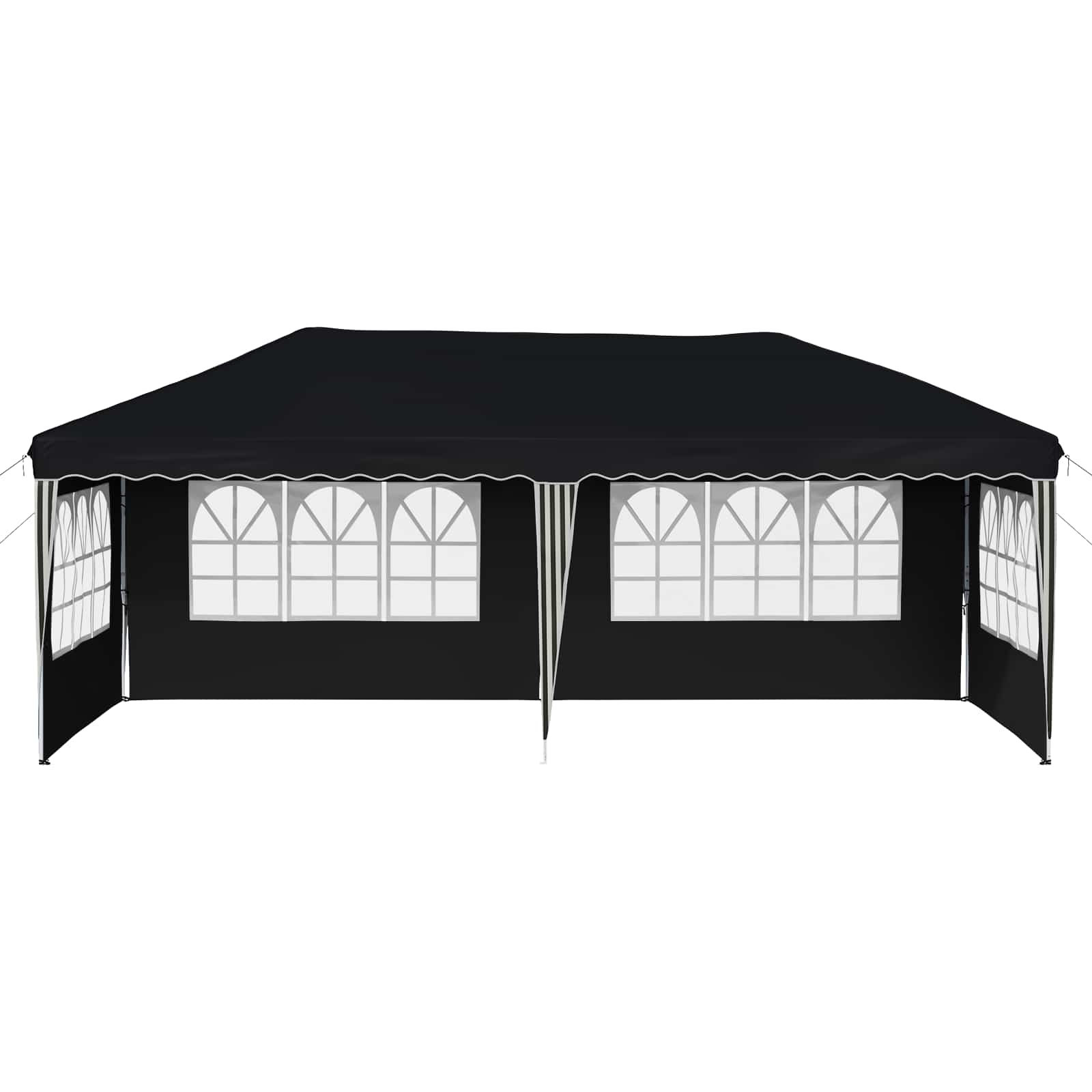 Pop-up ballīšu telts 575 x 289 x 245 cm antracīta krāsā