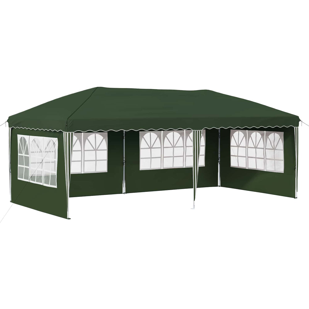 Pop-up šventinis palapinė 575 x 289 x 245 cm Žalia