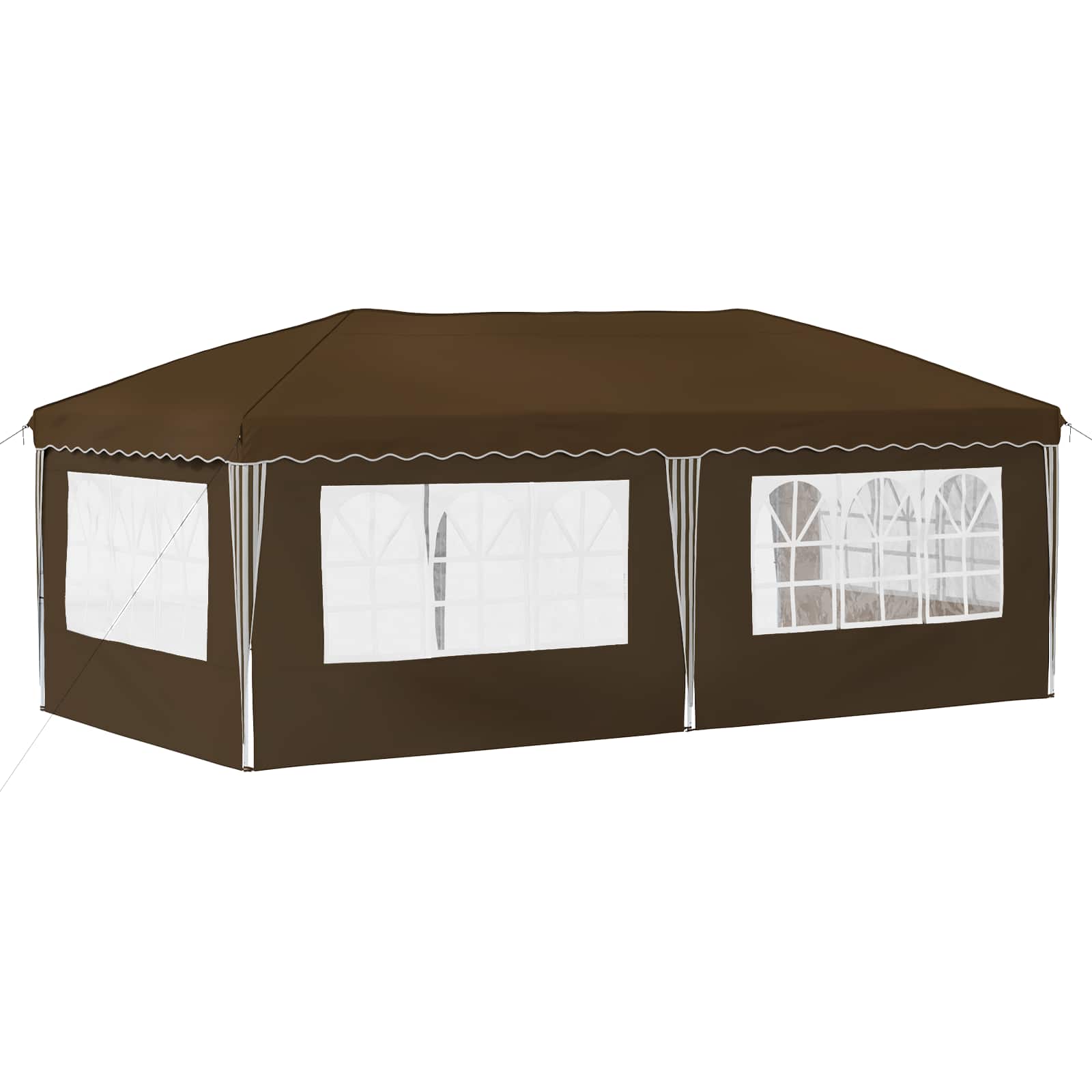 Pop-up šventinis palapinė 575 x 289 x 245 cm Taupe