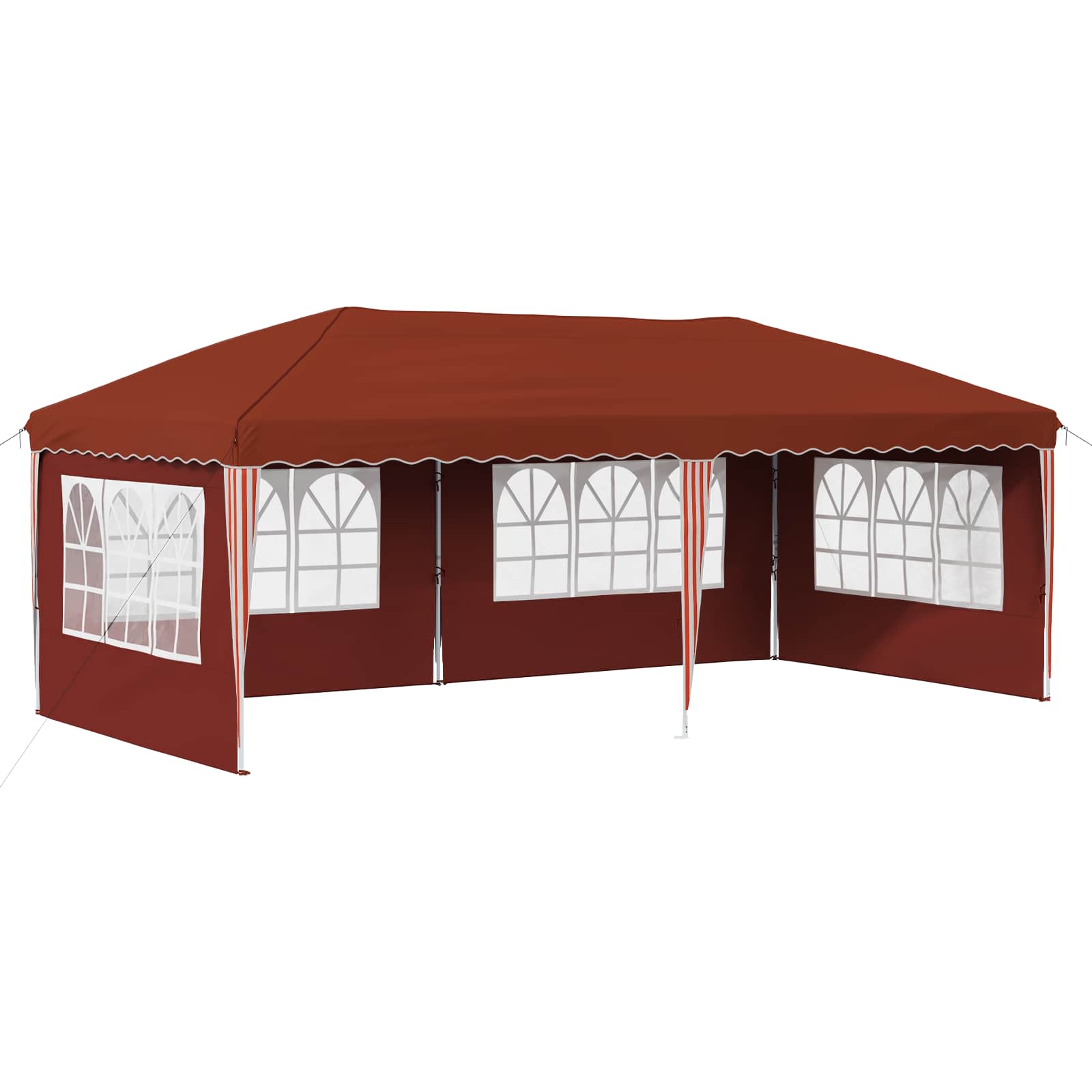 Pop-up šventinis palapinė 575 x 289 x 245 cm Terakotos