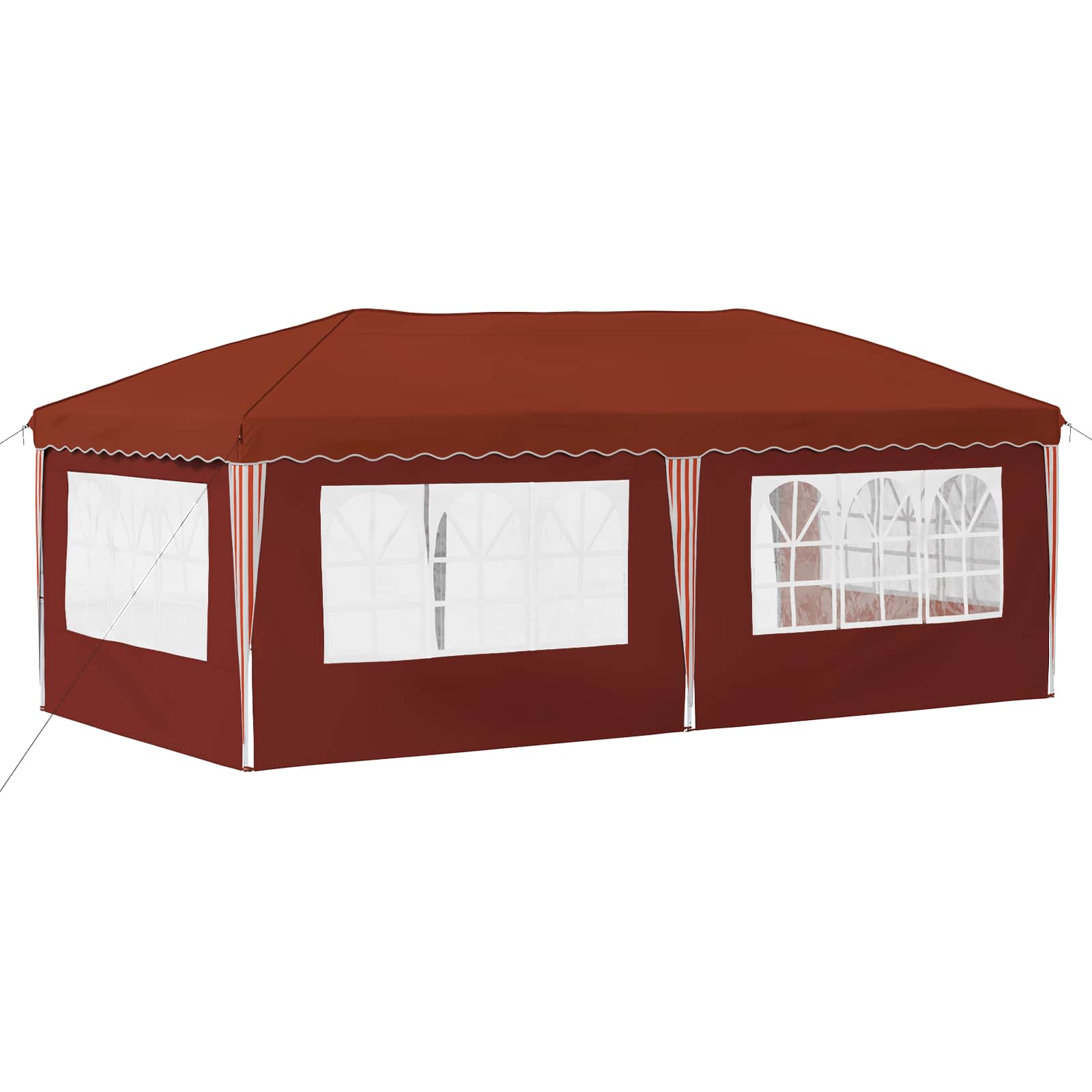 Pop-up šventinis palapinė 575 x 289 x 245 cm Terakotos
