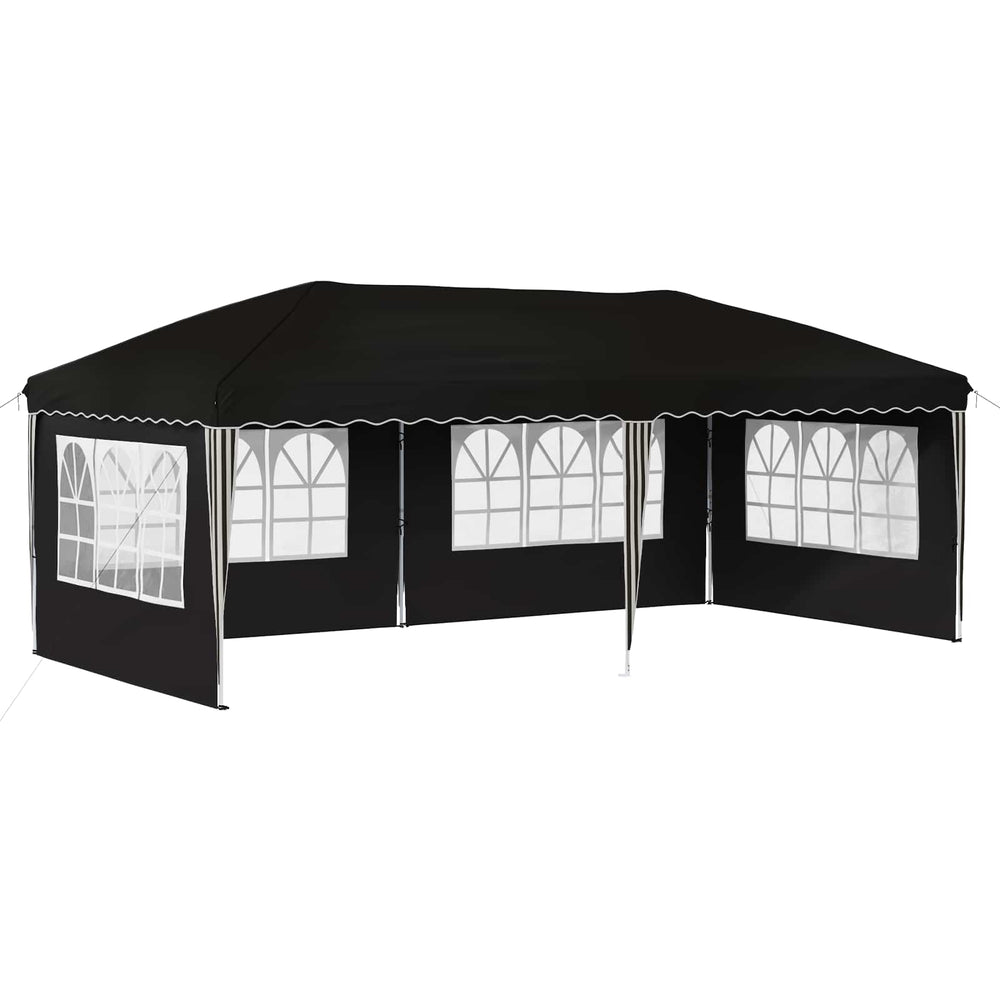 Pop-up šventinis palapinė 575 x 289 x 245 cm Juoda