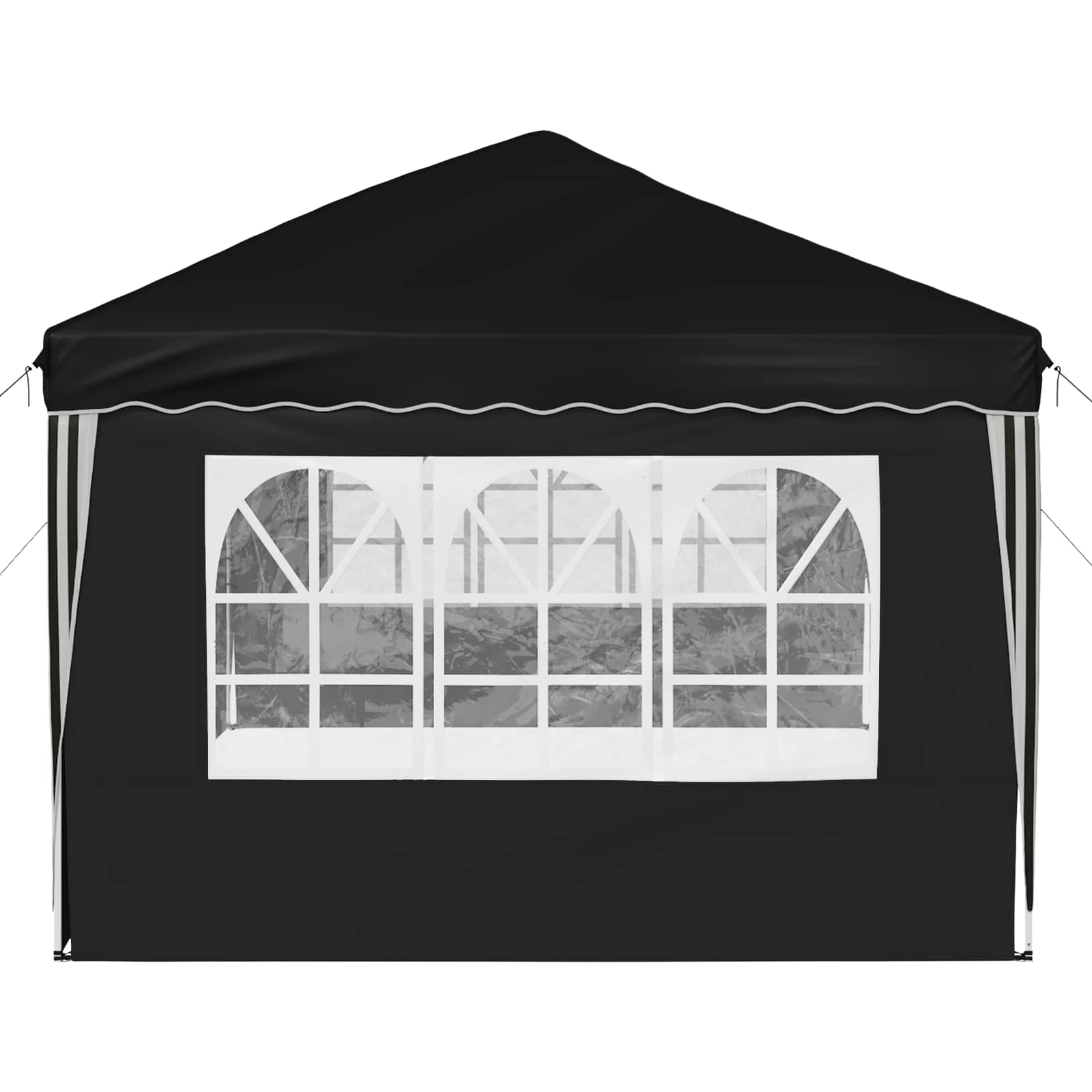 Pop-up šventinis palapinė 575 x 289 x 245 cm Juoda
