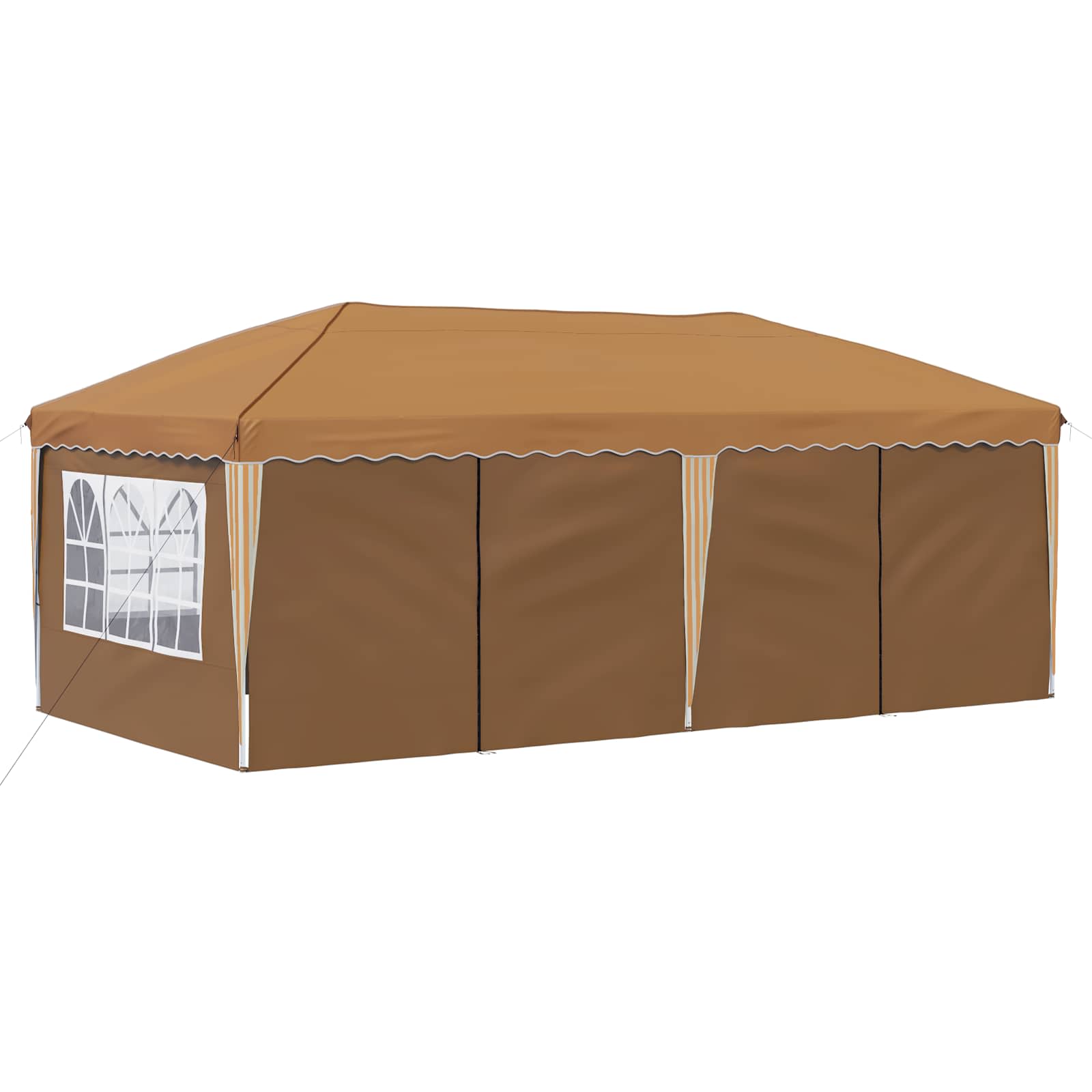 Pop-up svētku telts 575 x 288 x 245 cm Smilšu krāsa