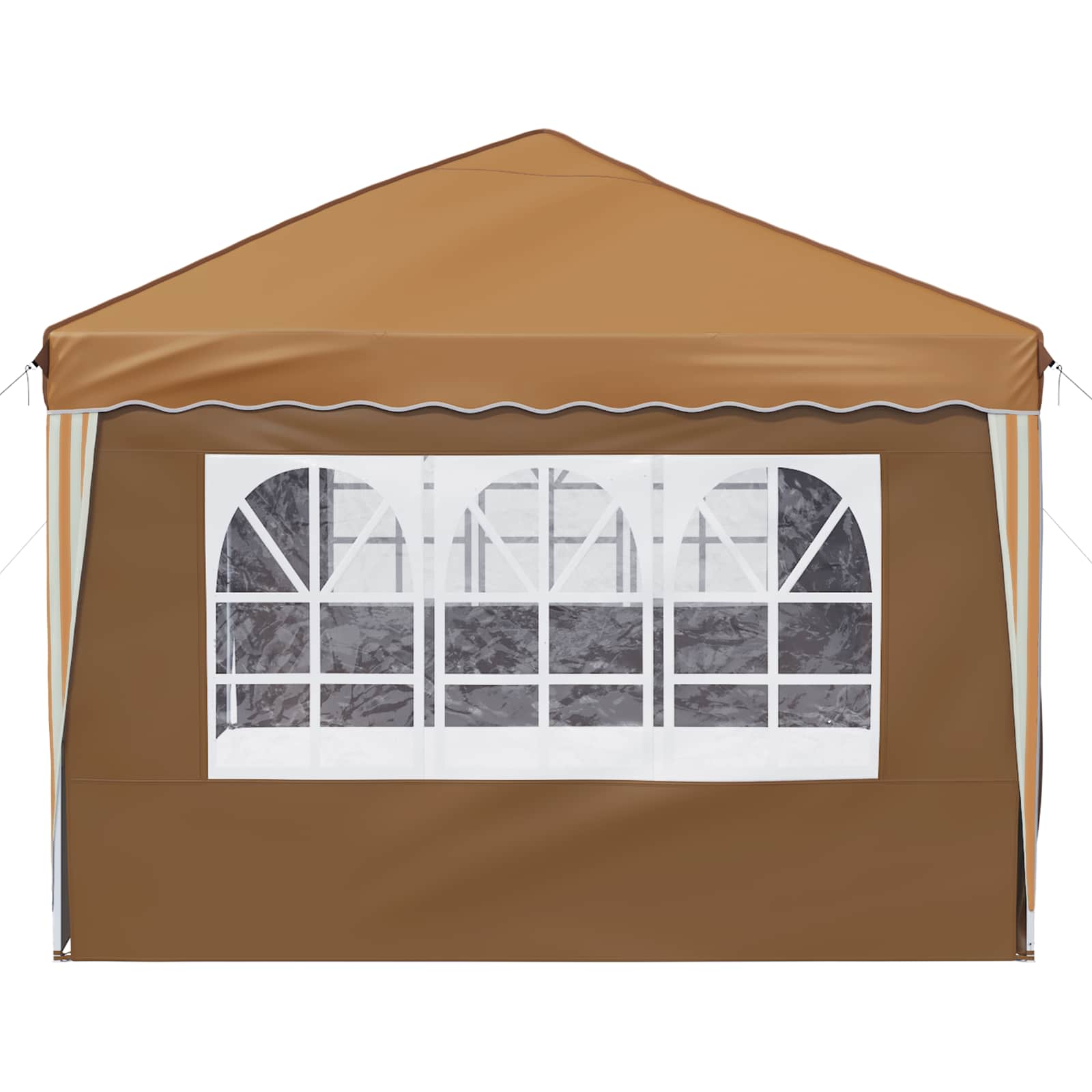 Pop-up svētku telts 575 x 288 x 245 cm Smilšu krāsa