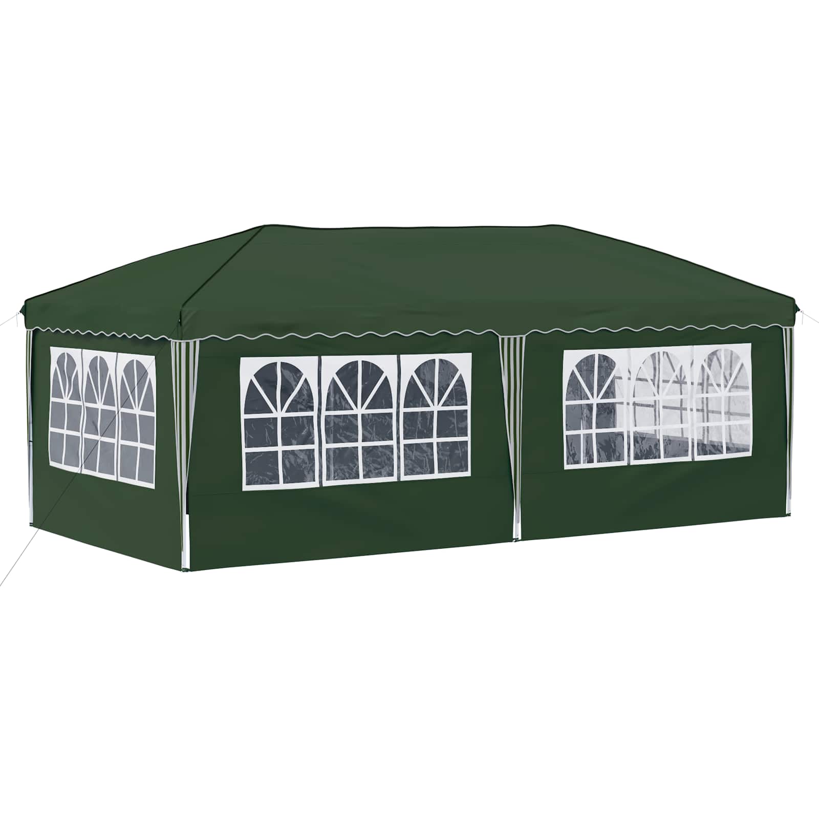 Pop-up šventinis palapinė 575 x 288 x 245 cm Žalia