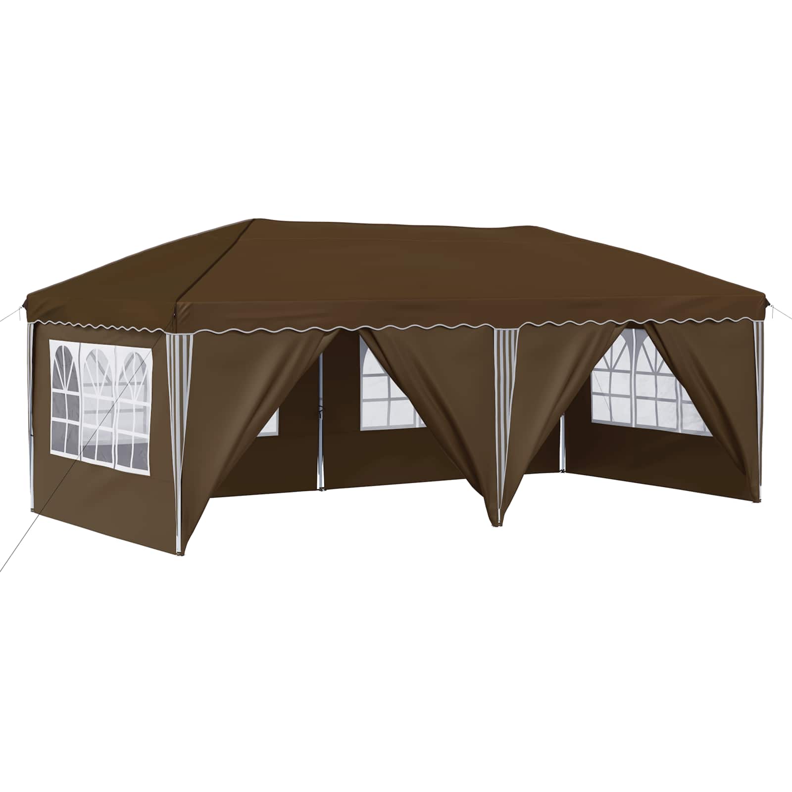 Pop-up šventinis palapinė 575 x 288 x 245 cm Taupe
