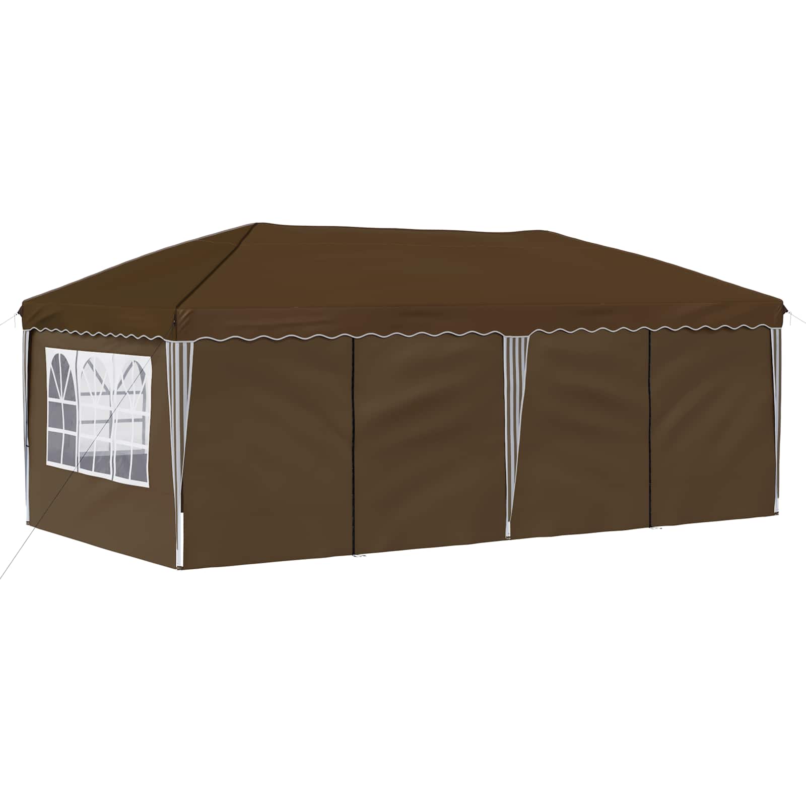 Pop-up šventinis palapinė 575 x 288 x 245 cm Taupe