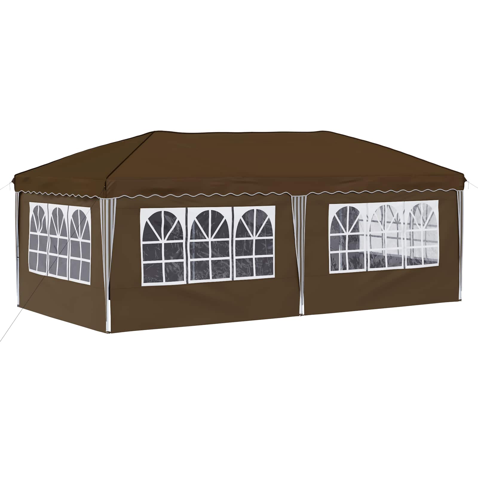 Pop-up šventinis palapinė 575 x 288 x 245 cm Taupe