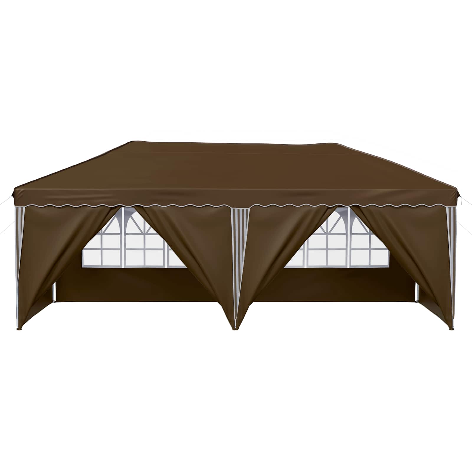 Pop-up šventinis palapinė 575 x 288 x 245 cm Taupe