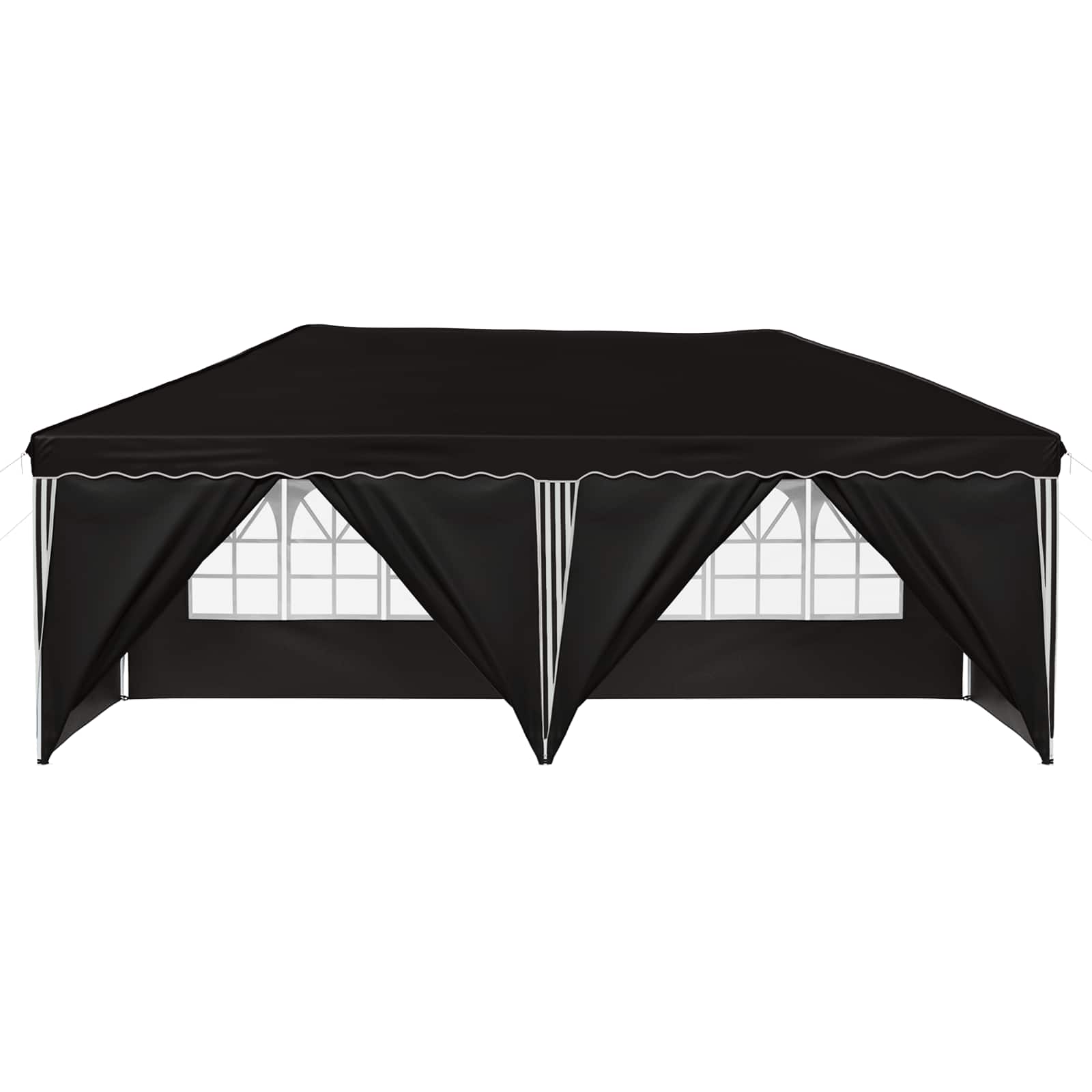 Pop-up šventinis palapinė 575 x 288 x 245 cm Juoda