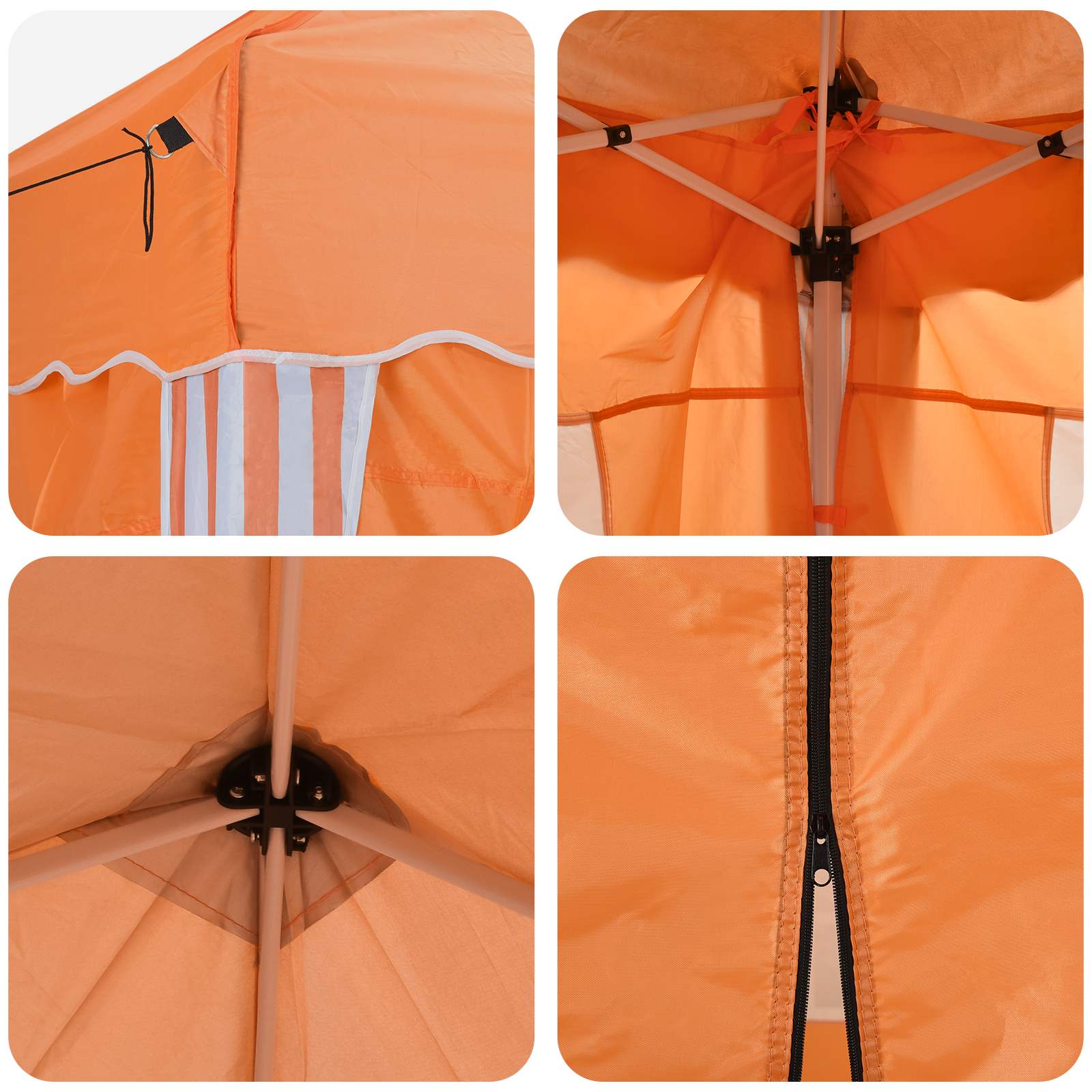 Pop-up šventinis palapinė 575 x 288 x 245 cm Oranžinė