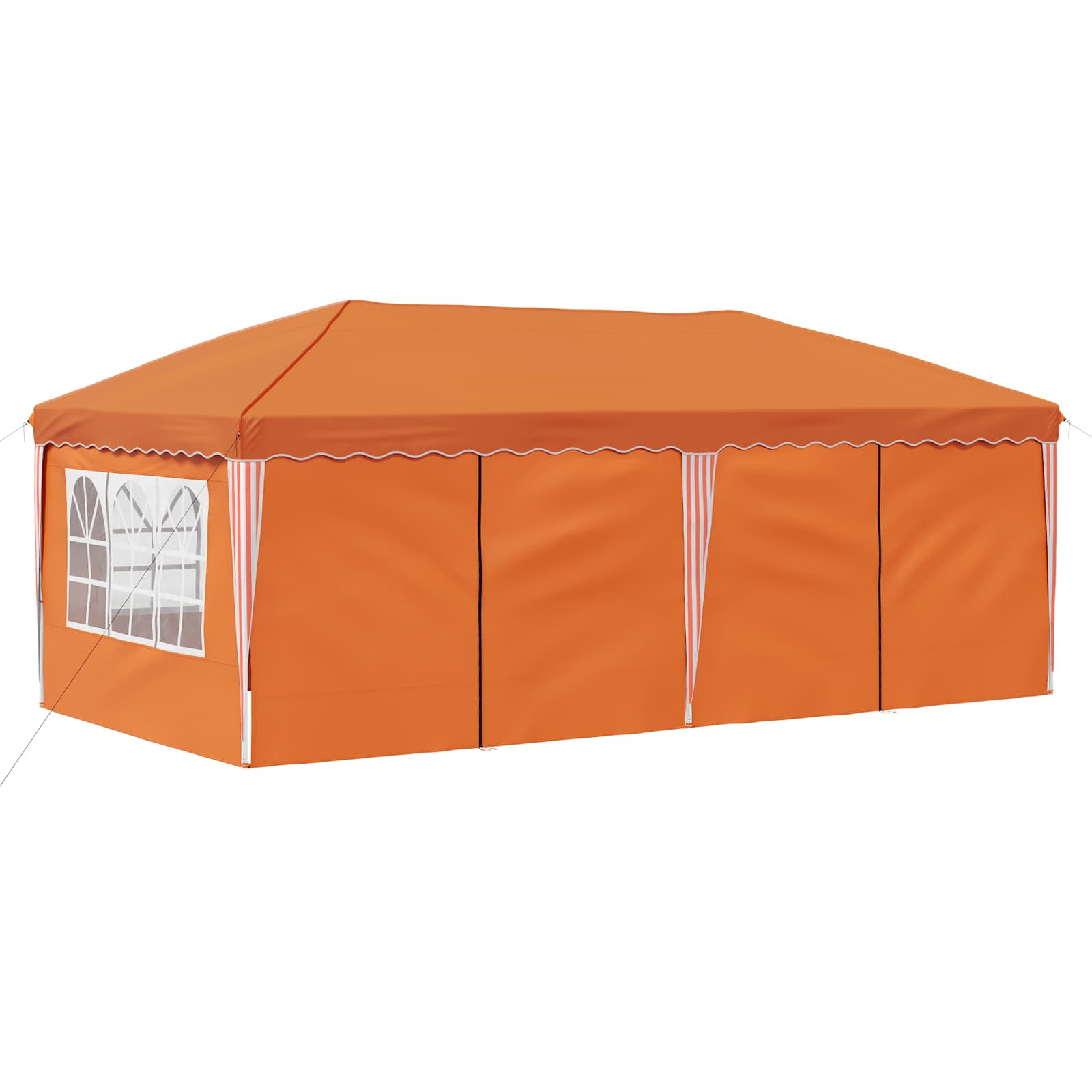 Pop-up šventinis palapinė 575 x 288 x 245 cm Oranžinė