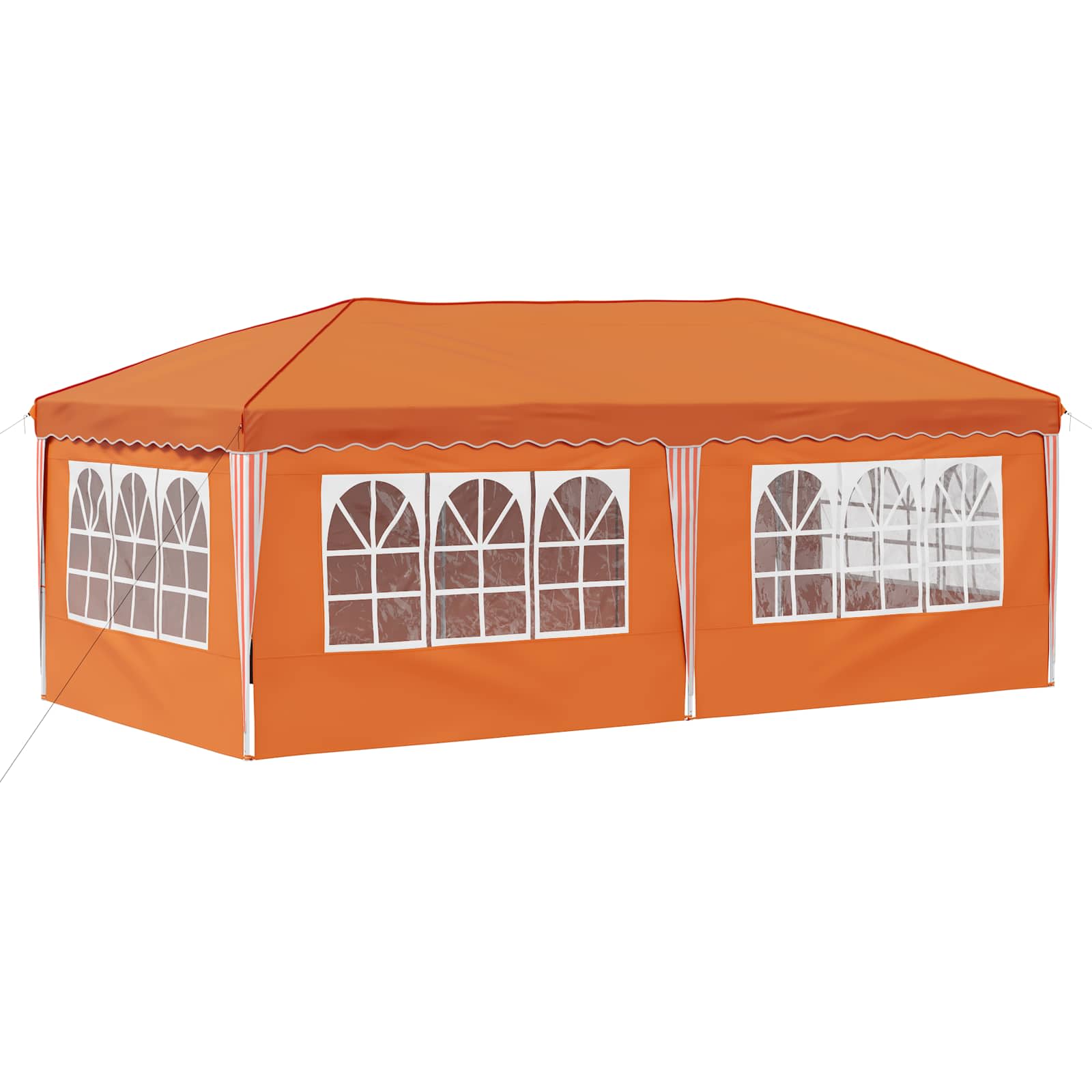 Pop-up šventinis palapinė 575 x 288 x 245 cm Oranžinė