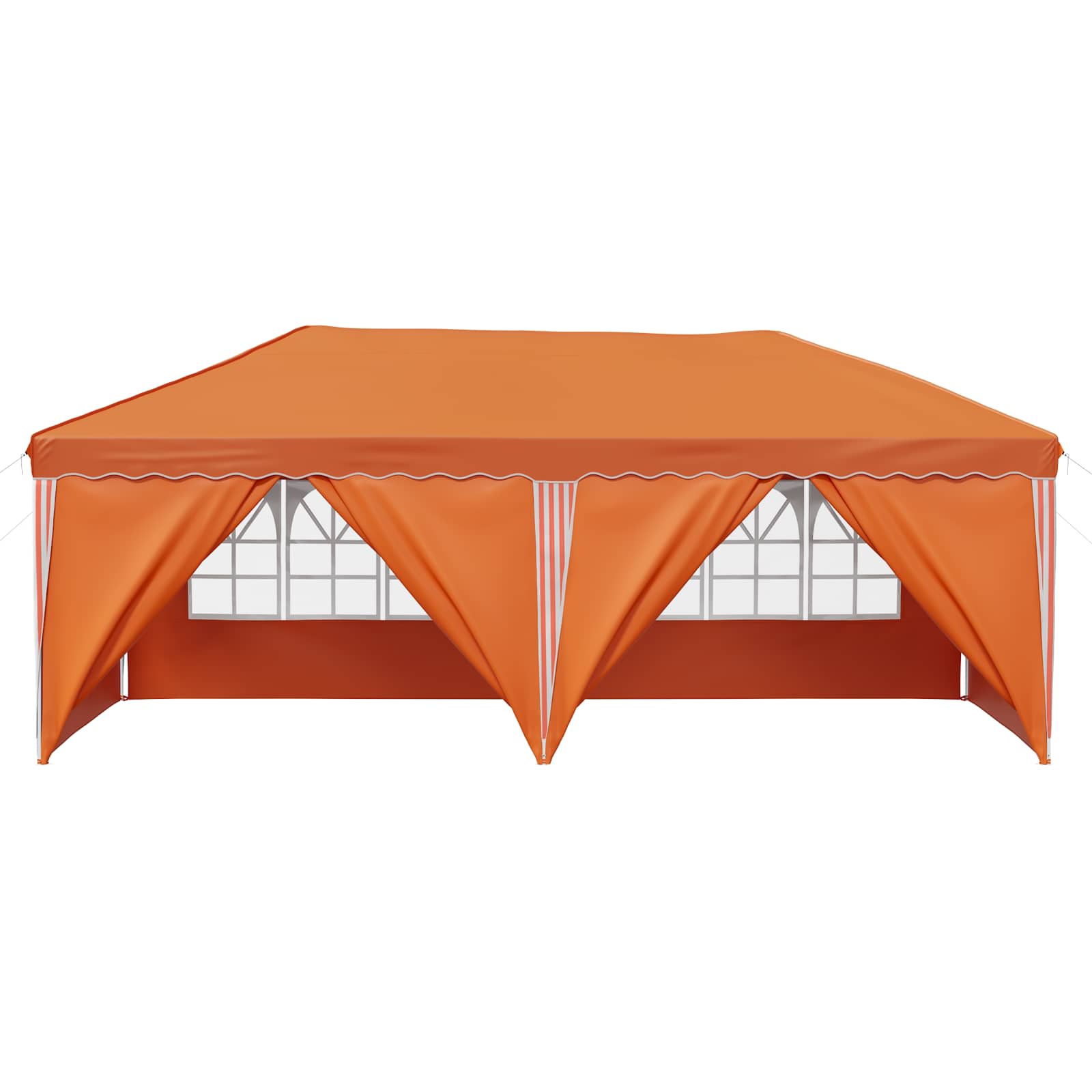 Pop-up šventinis palapinė 575 x 288 x 245 cm Oranžinė