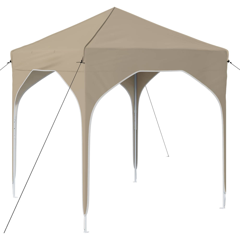 Pop-up šventinis palapinė 194 x 194 x 245 cm Kreminė