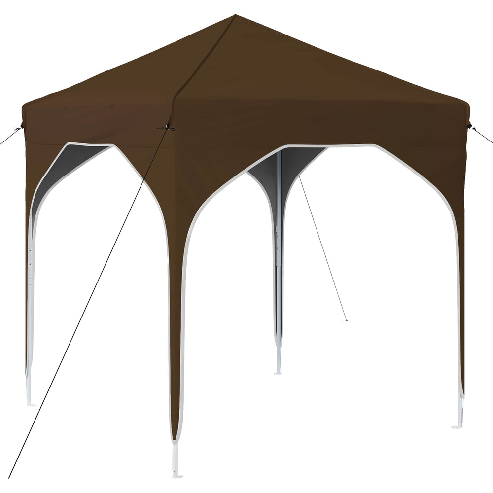Pop-up šventinis palapinė 194 x 194 x 245 cm Taupe