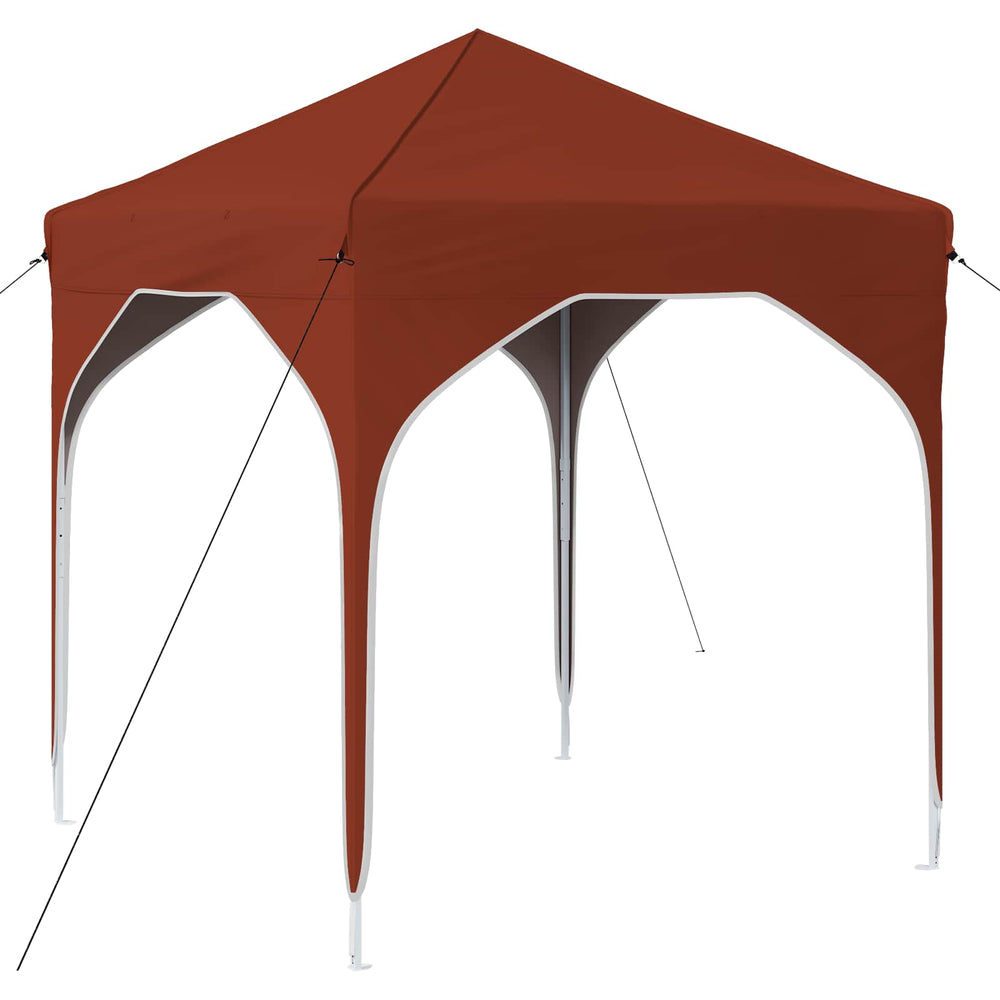 Pop-up šventinis palapinė 194 x 194 x 245 cm Terakotos