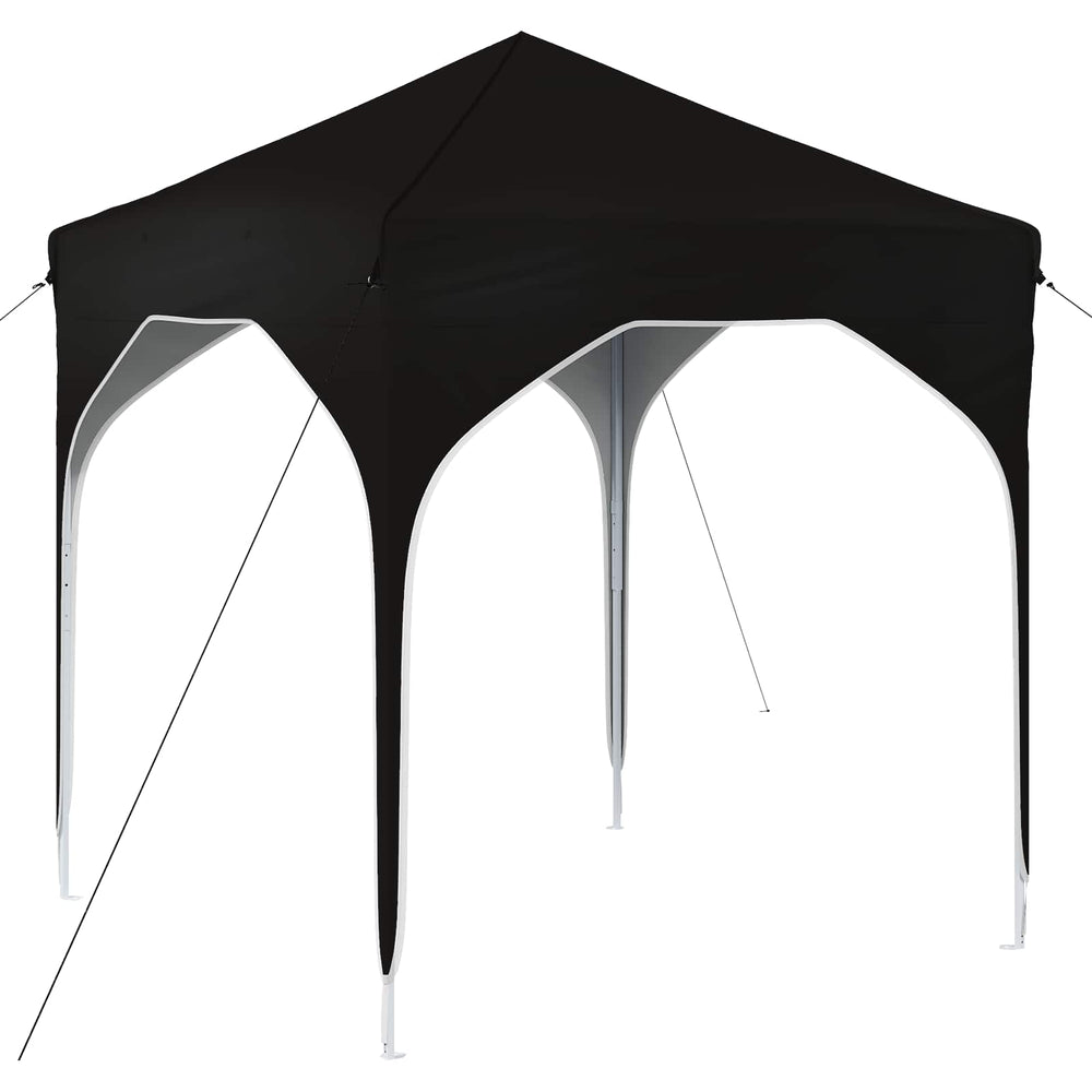 Pop-up šventinis palapinė 194 x 194 x 245 cm Juoda
