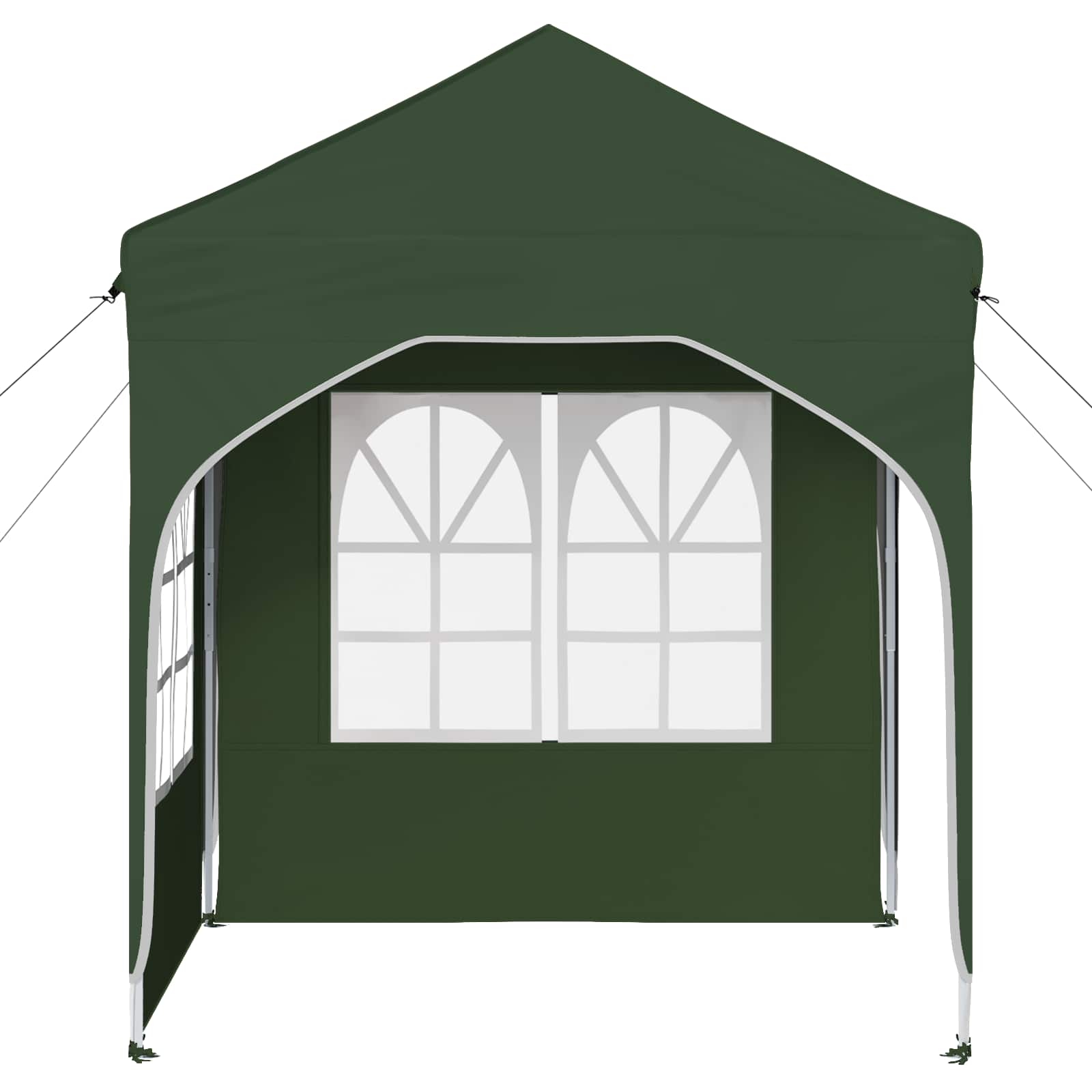 Pop-up svētku telts 192 x 192 x 245 cm Zaļa