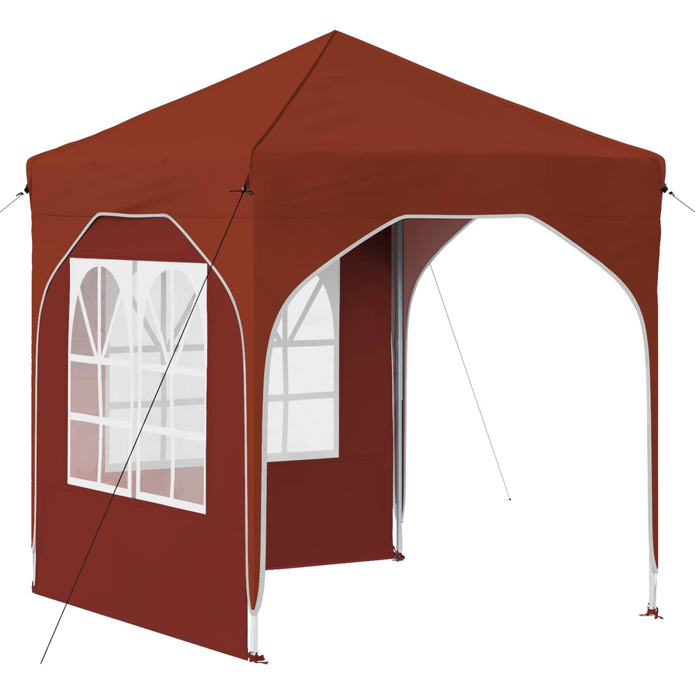 Pop-up šventinis palapinė 192 x 192 x 245 cm Terakotos