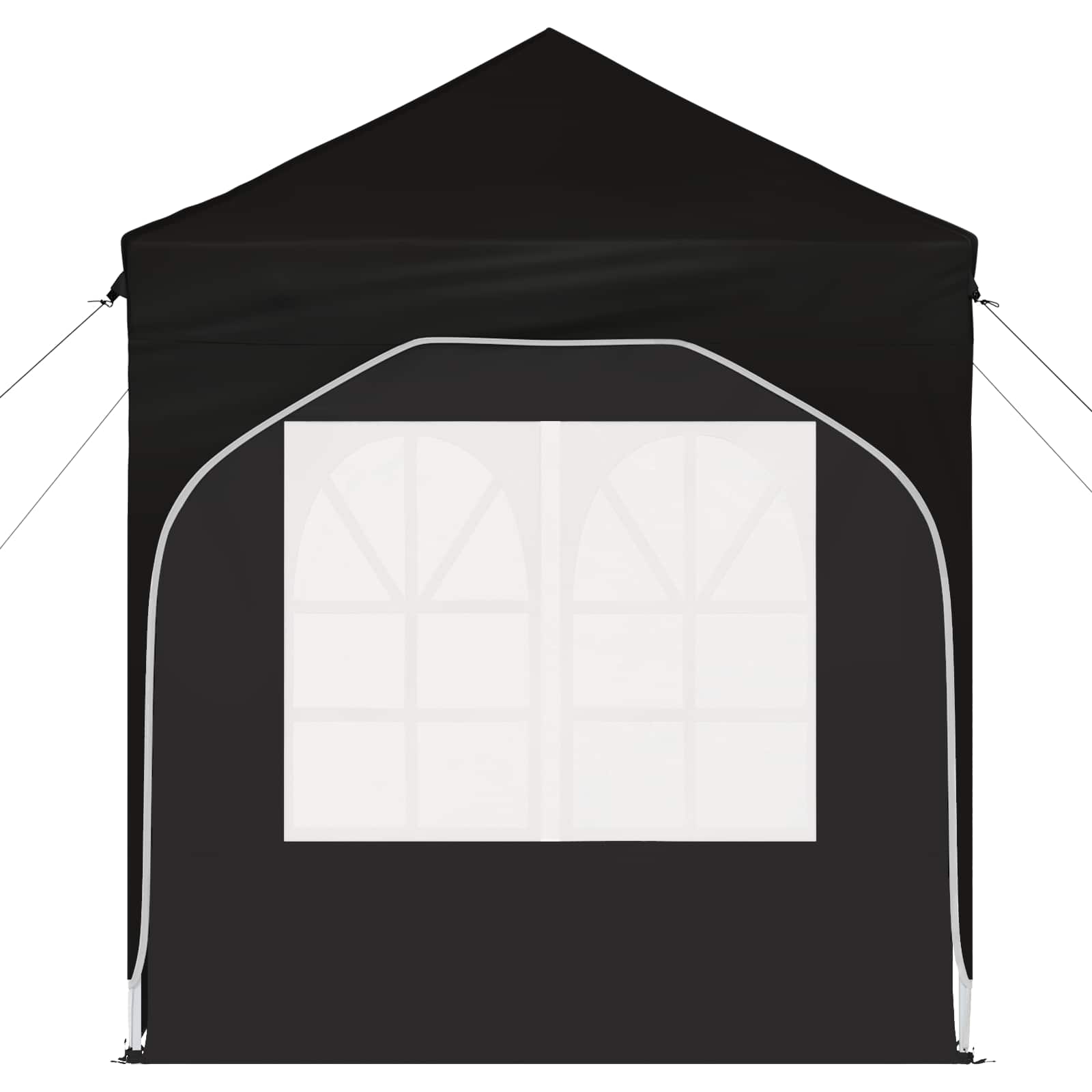 Pop-up šventinis palapinė 192 x 192 x 245 cm Juoda