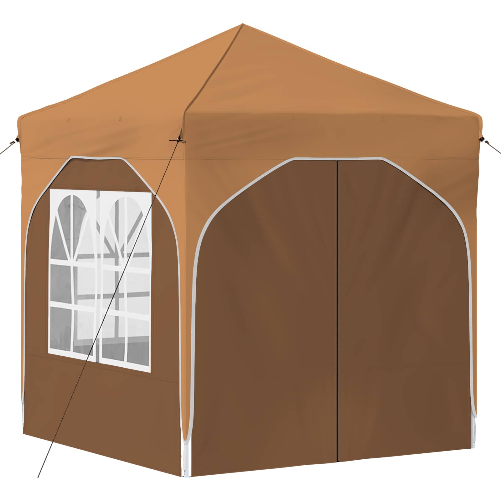 Pop-up svētku telts 192 x 192 x 245 cm Smilškrāsa