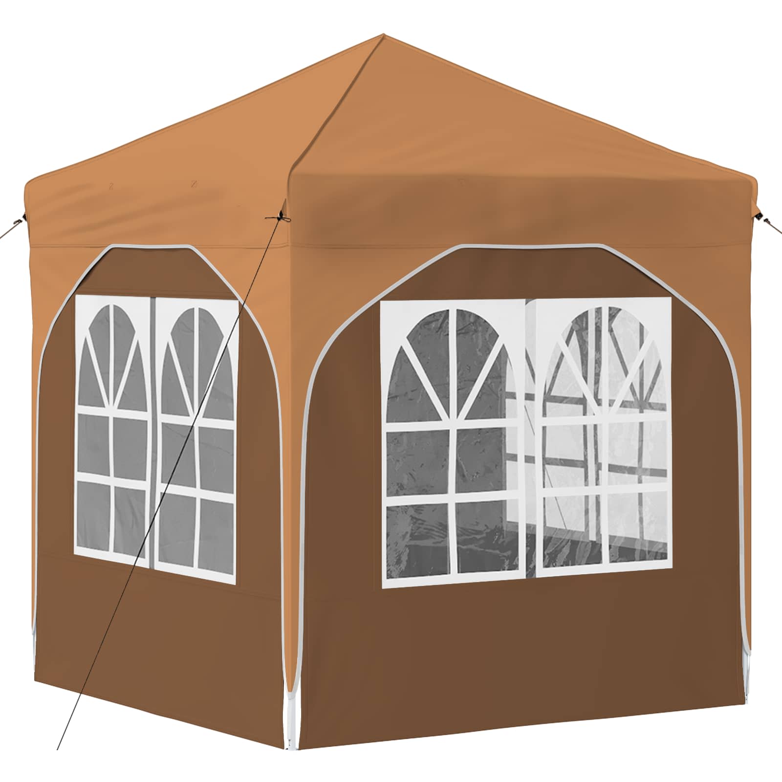 Pop-up svētku telts 192 x 192 x 245 cm Smilškrāsa