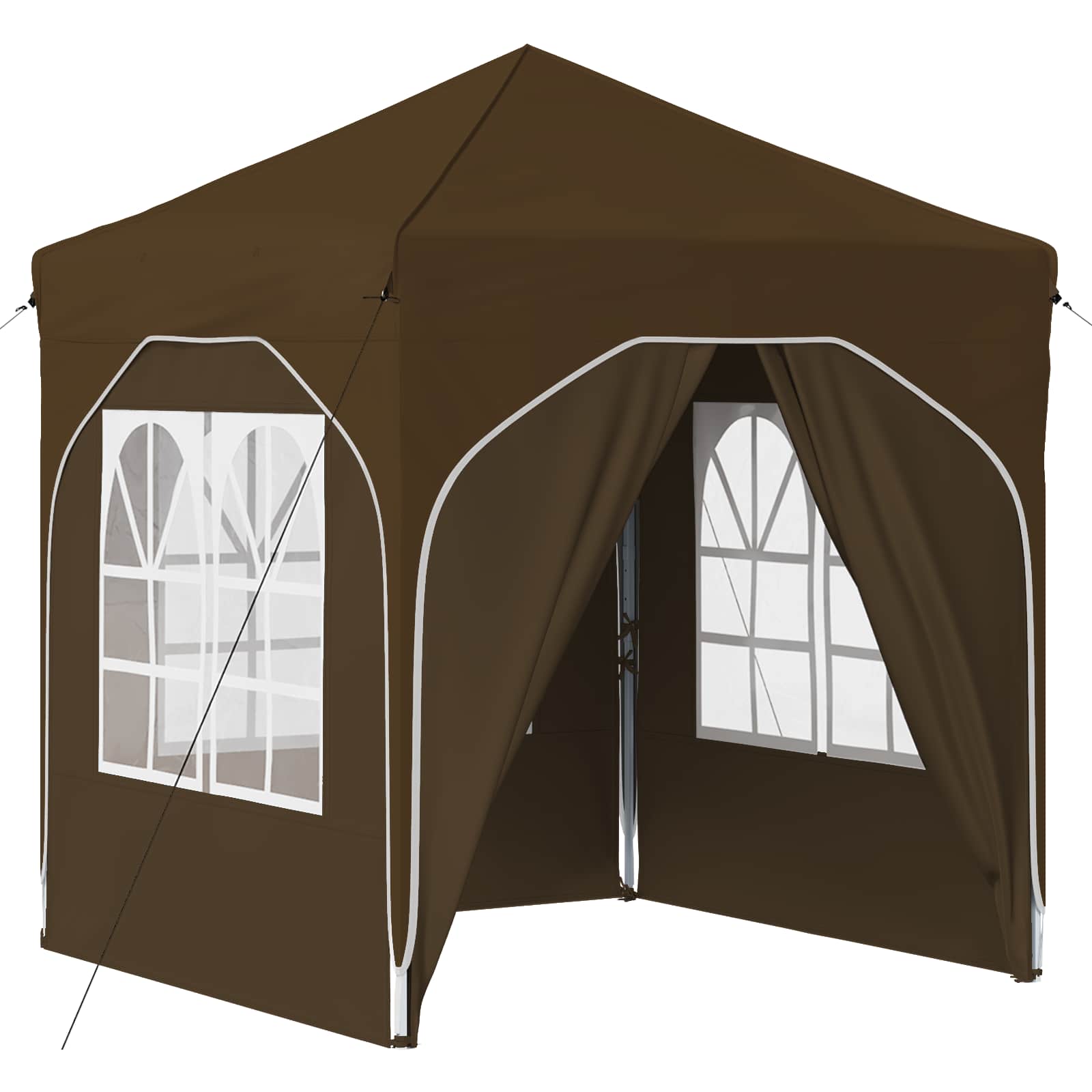 Pop-up šventinis palapinė 192 x 192 x 245 cm Taupe