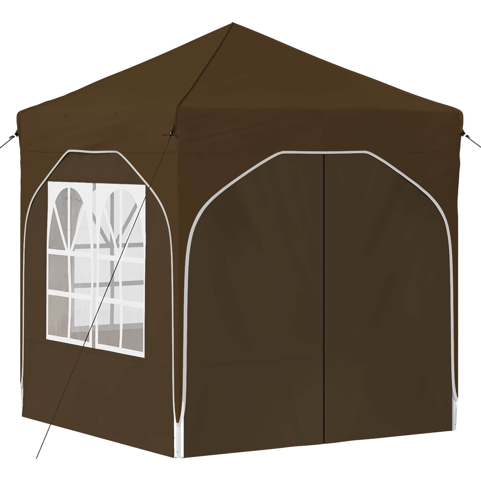 Pop-up šventinis palapinė 192 x 192 x 245 cm Taupe