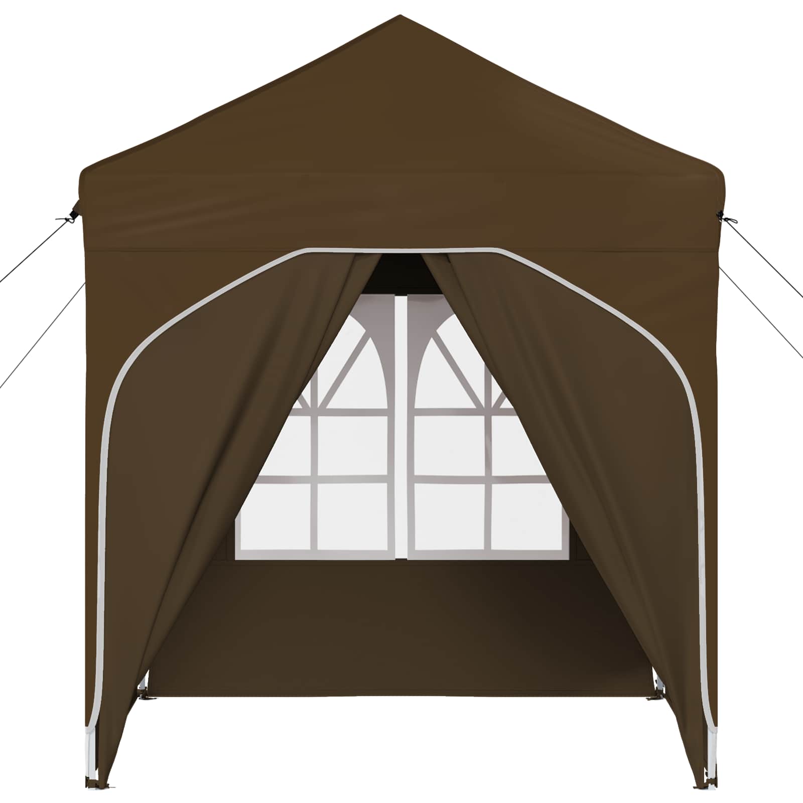 Pop-up šventinis palapinė 192 x 192 x 245 cm Taupe