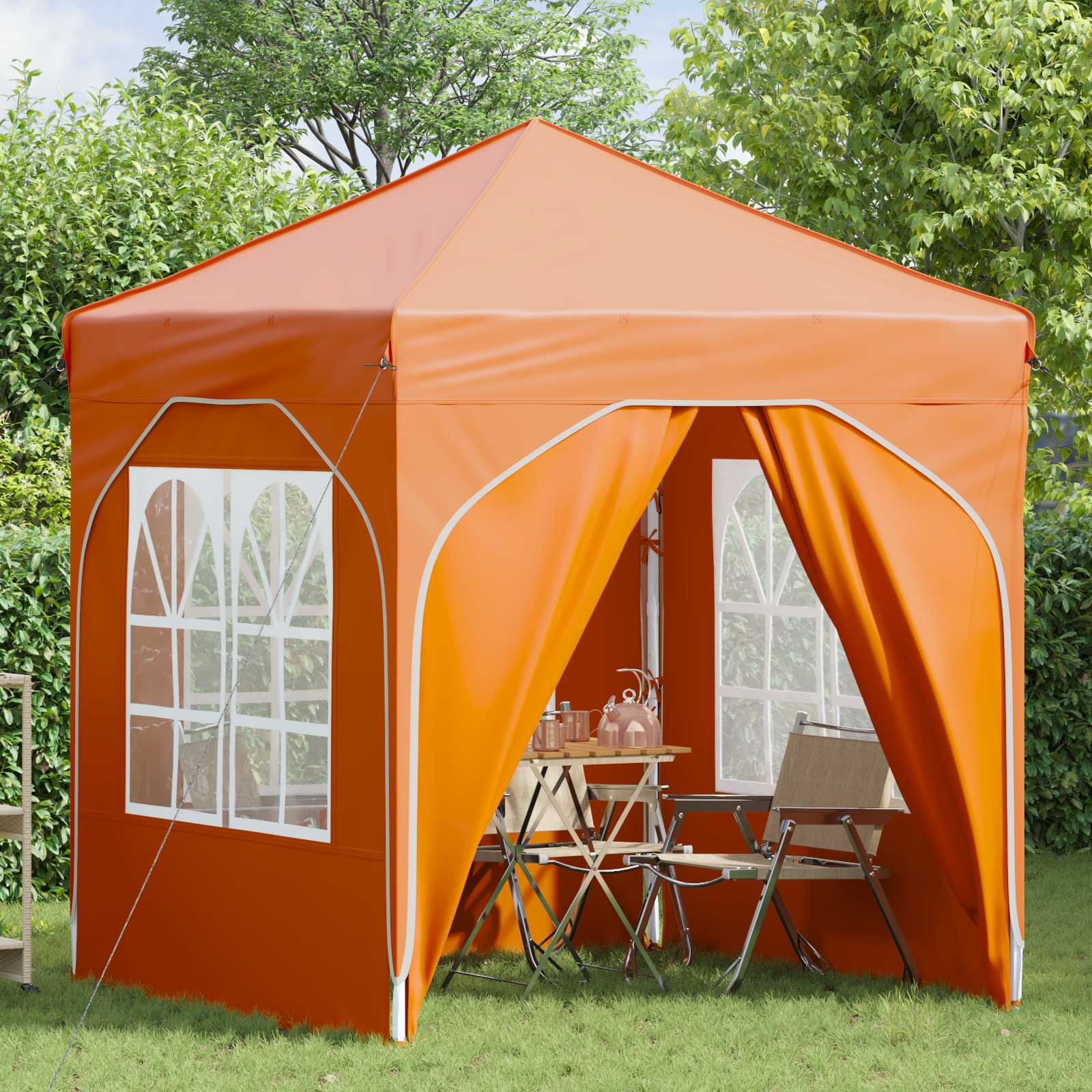 Pop-up ballīšu telts 192 x 192 x 245 cm Oranža