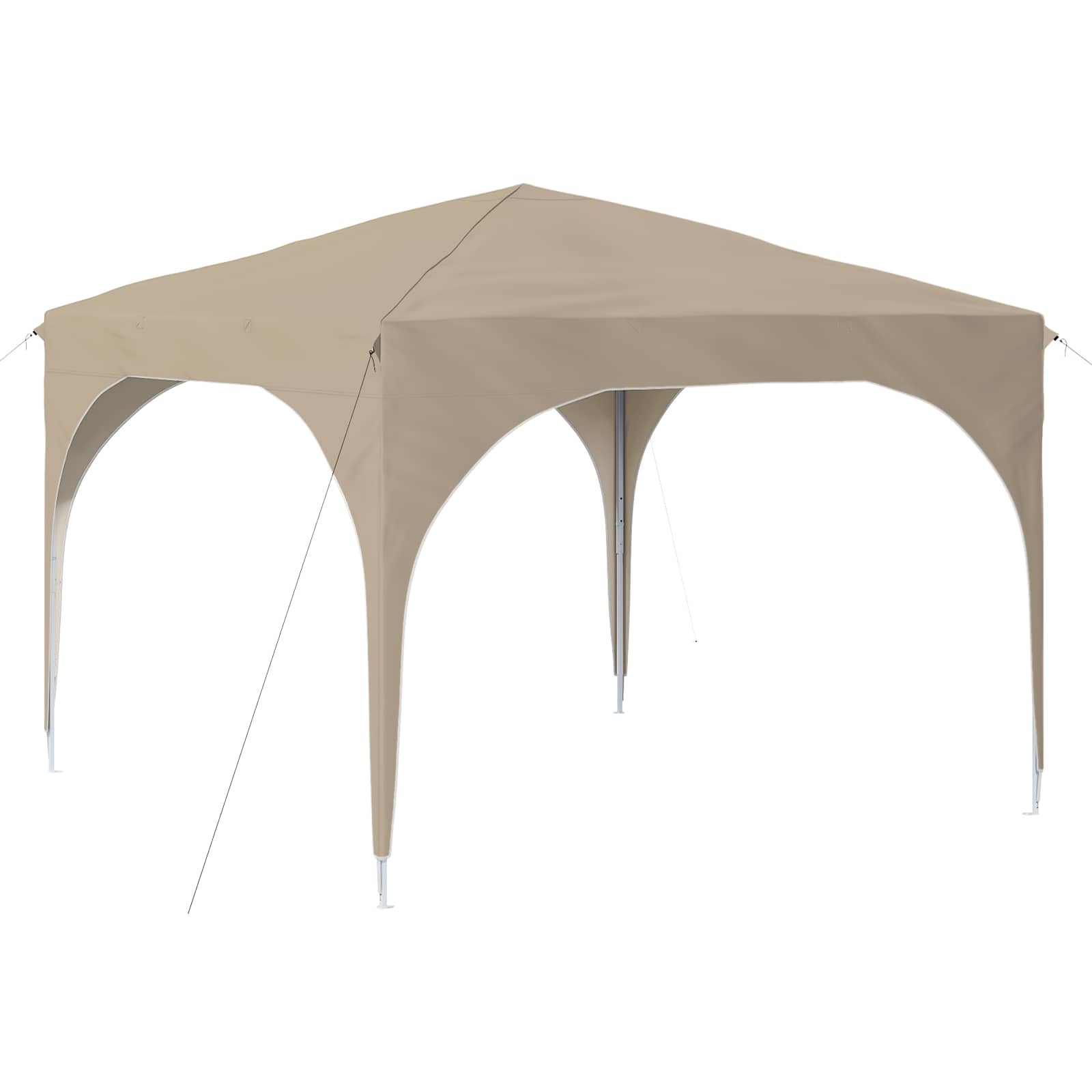 Pop-up svētku telts 290 x 290 x 245 cm Krēmkrāsa