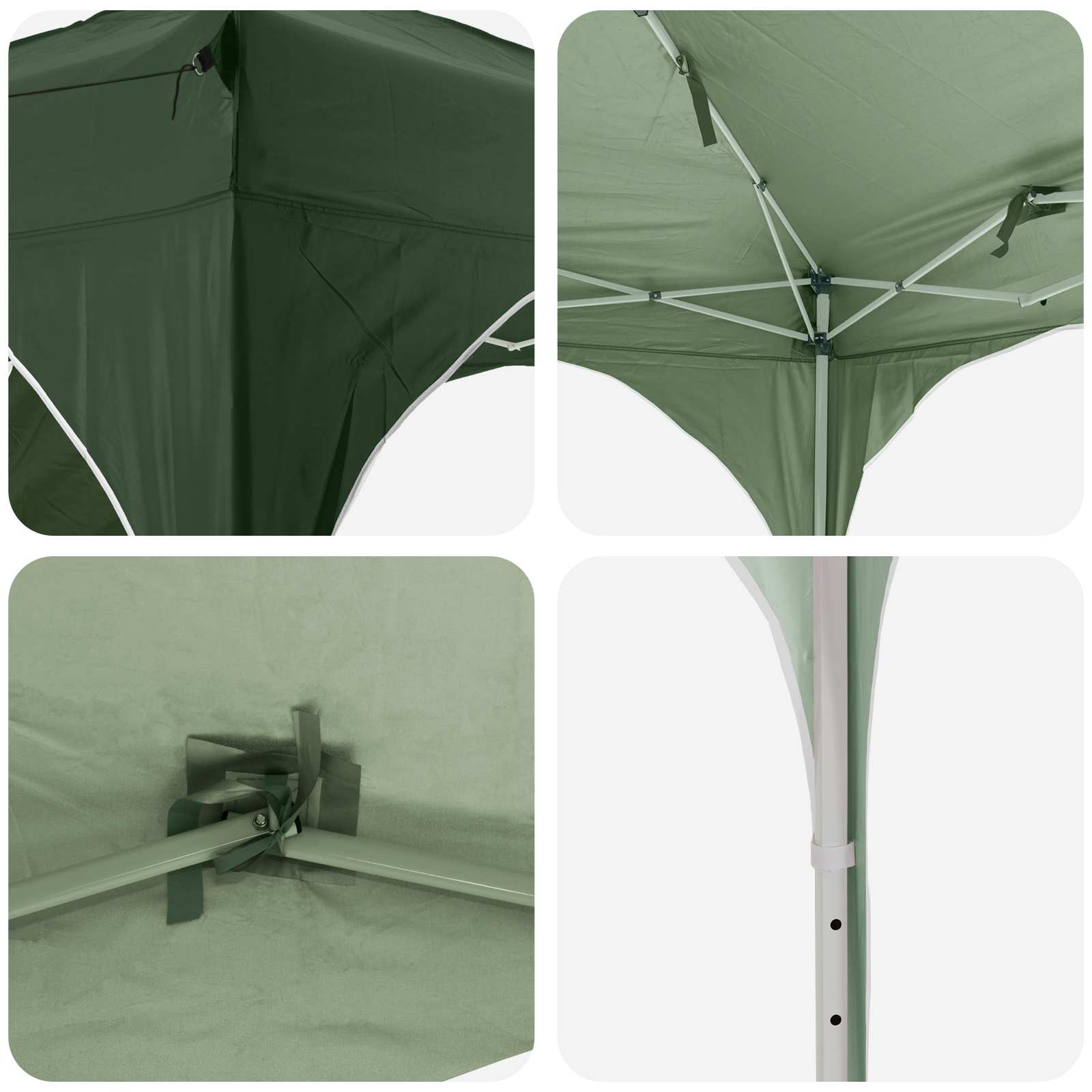Pop-up ballīšu telts 290 x 290 x 245 cm Zaļa