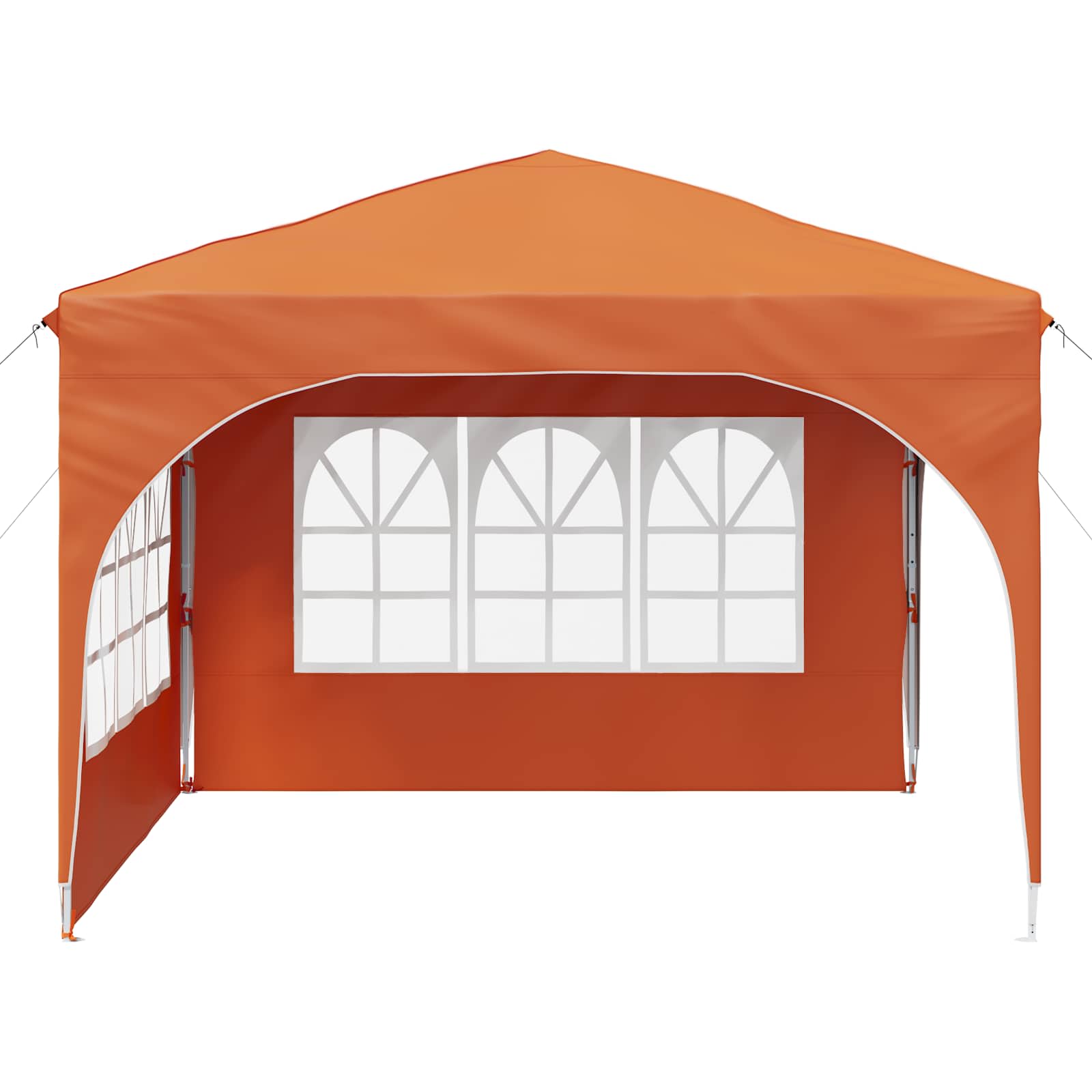 Pop-up šventinis palapinė 290 x 290 x 245 cm Oranžinė