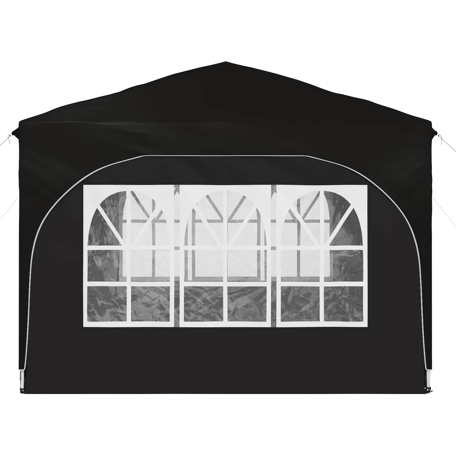 Pop-up šventinis palapinė 290 x 290 x 245 cm Juoda