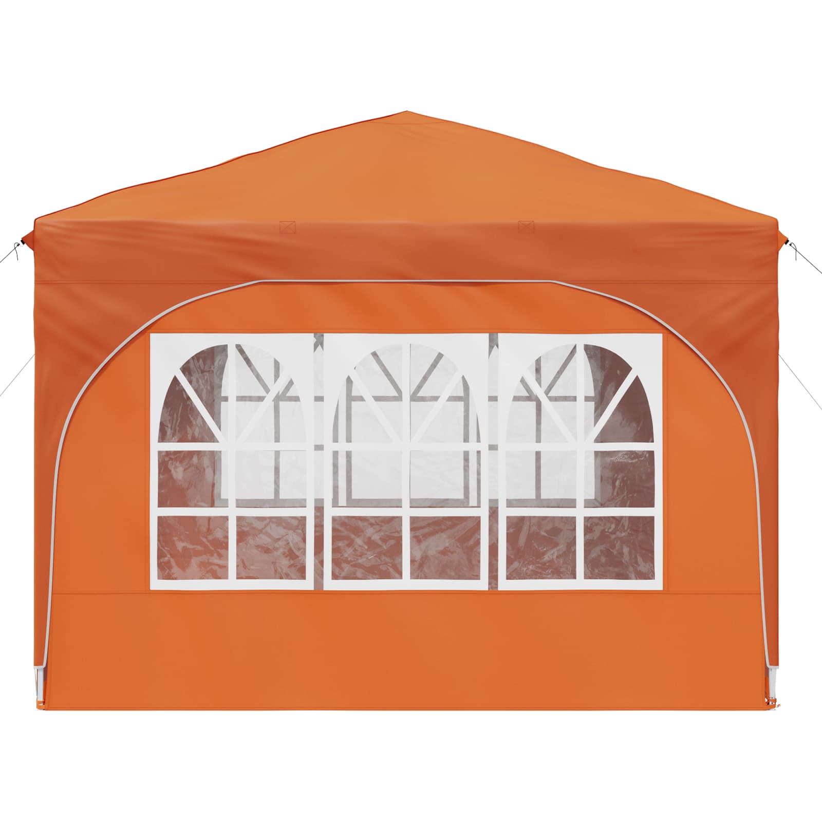 Pop-up šventinis palapinė 290 x 290 x 245 cm Oranžinė