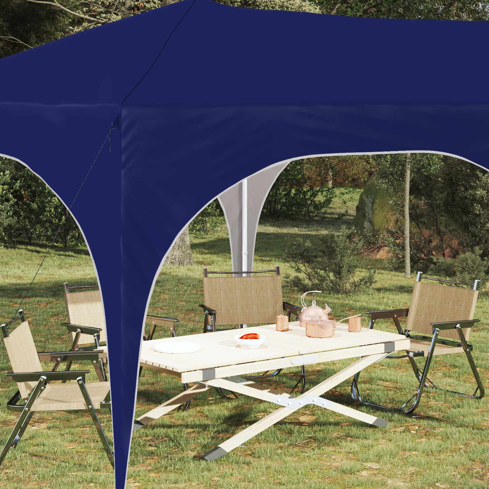Pop-up šventinis palapinė Mėlyna 575 x 288 x 245 cm