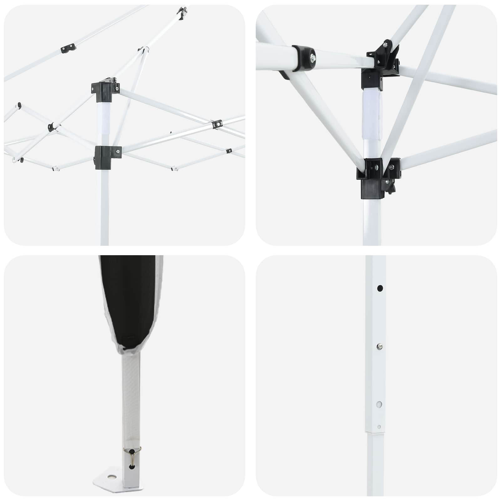Salons Pop-up ballīšu telts Antracīts 575 x 288 x 245 cm