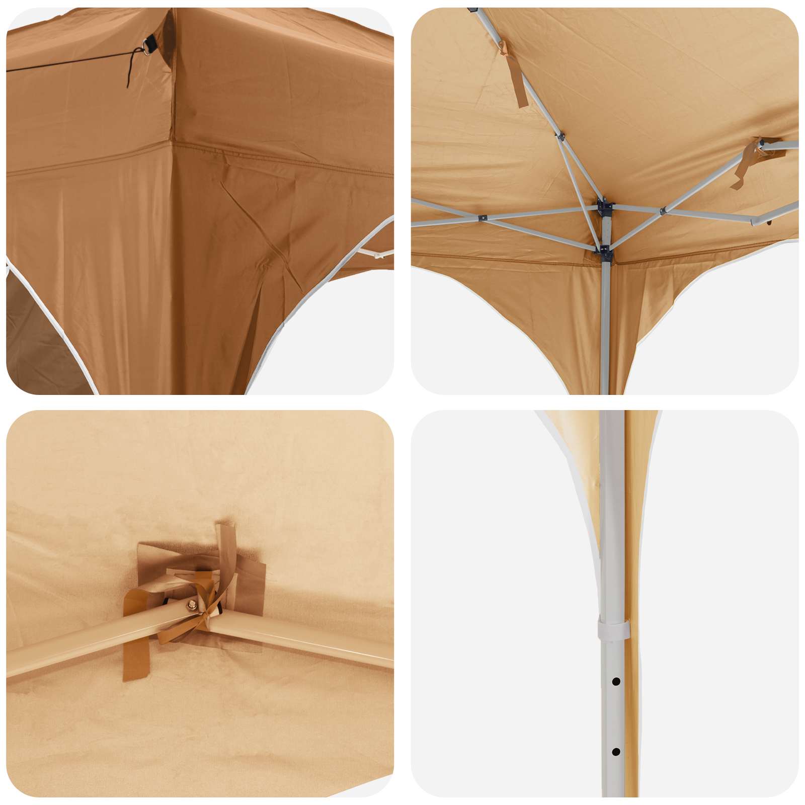 Pop-up šventinis palapinė Smėlio 575 x 288 x 245 cm
