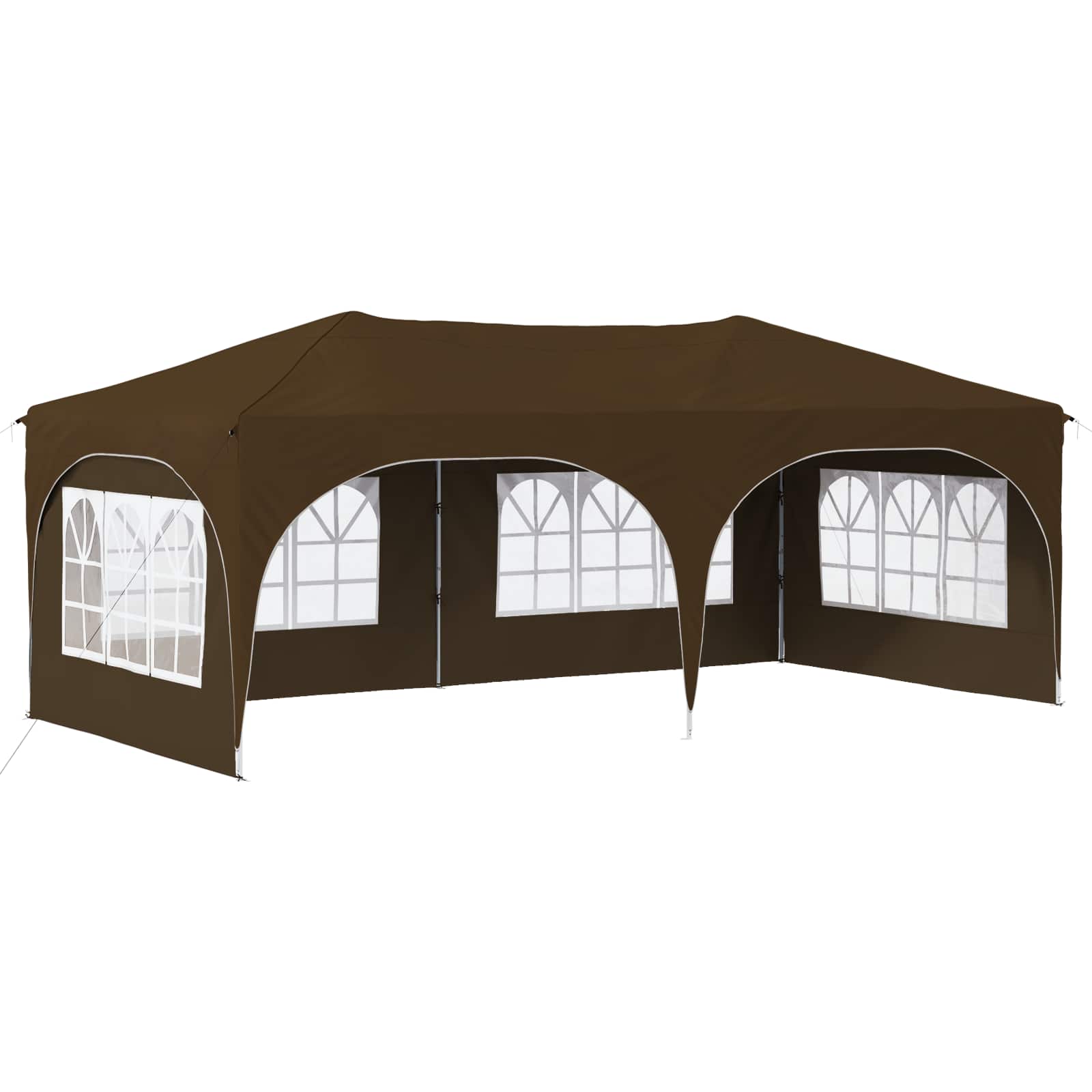 Pop-up šventinis palapinė Taupe 575 x 288 x 245 cm